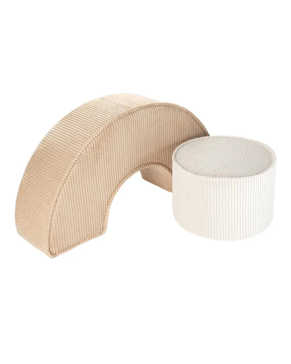 Wigiwama - Sitzpuff-Set "Pouffe Set" | brown-sugar-pouffe-seat