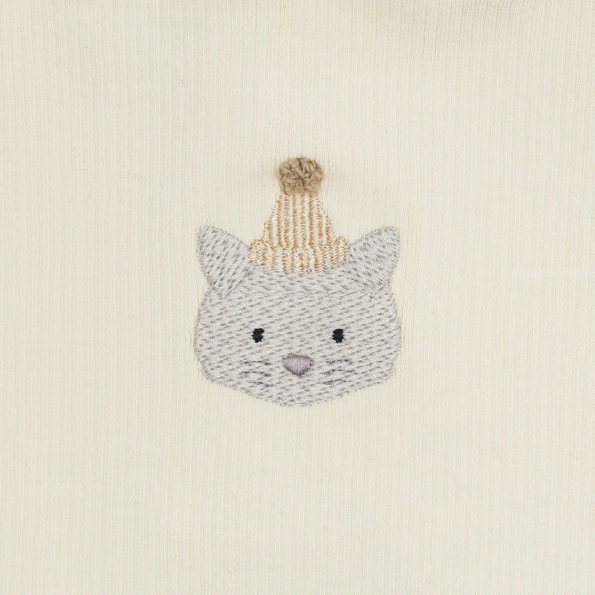 Donsje - Bodysuit "Nowie Bodysuit Festive Cat" | warm white Donsje