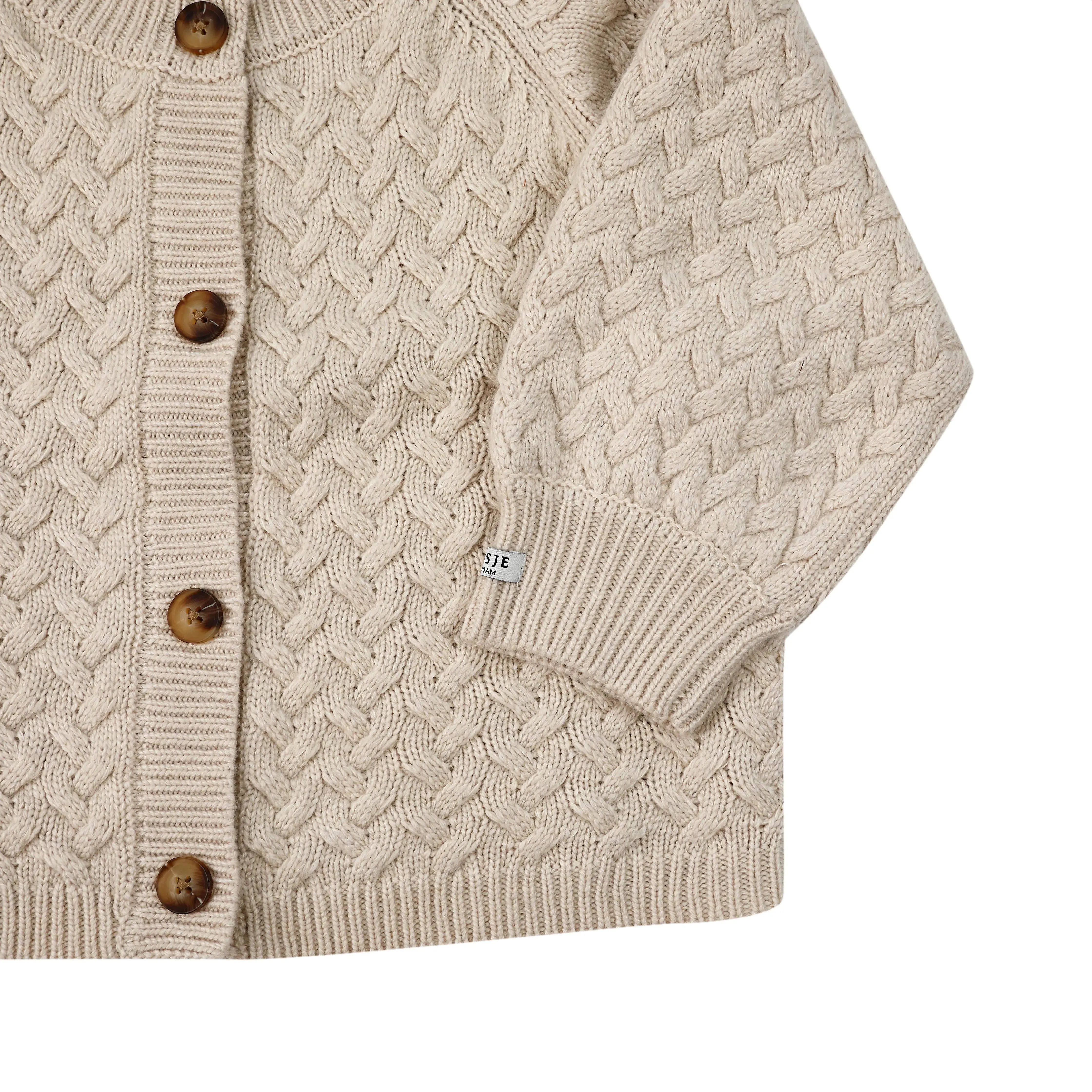 Donsje - Cardigan "Loena Cardigan" | soft sand Donsje