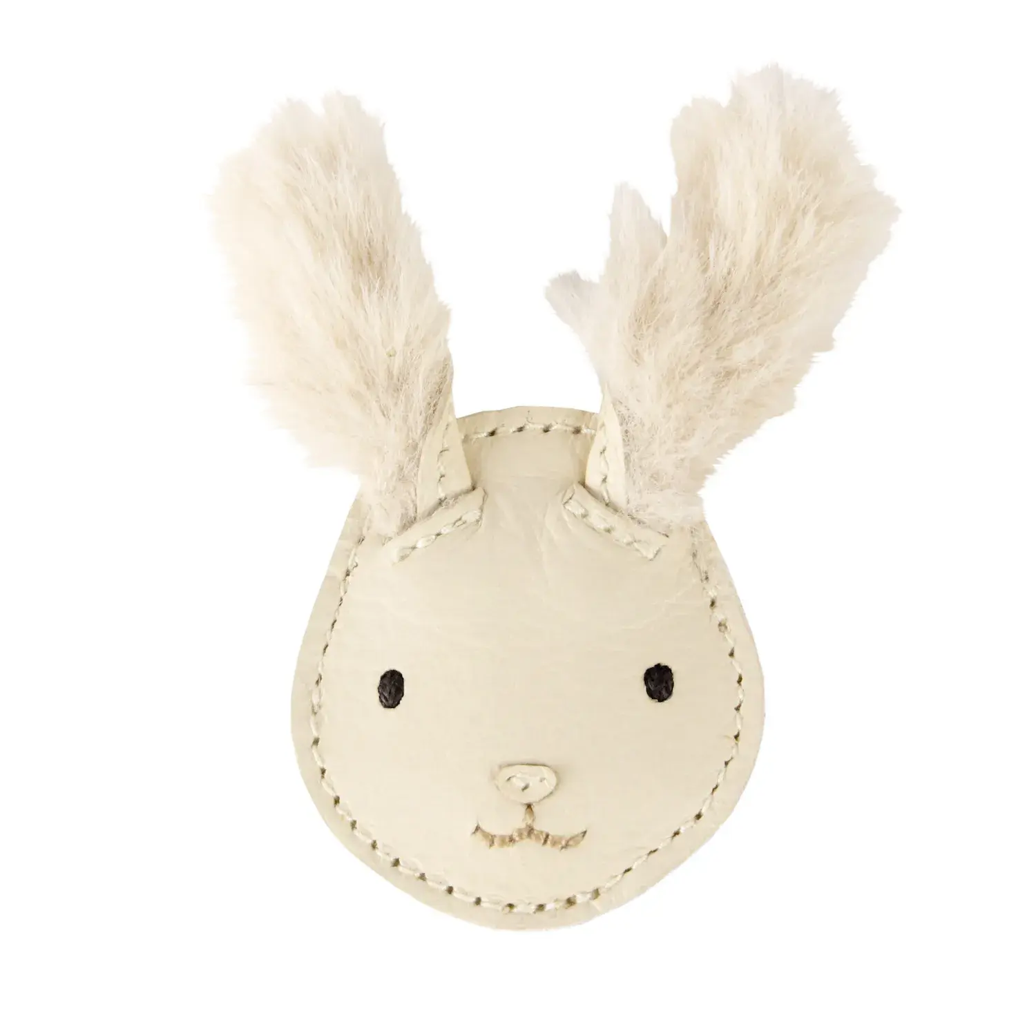 Donsje - Clip "Josy Exclusive Hairclip Rabbit" | cream leather Donsje