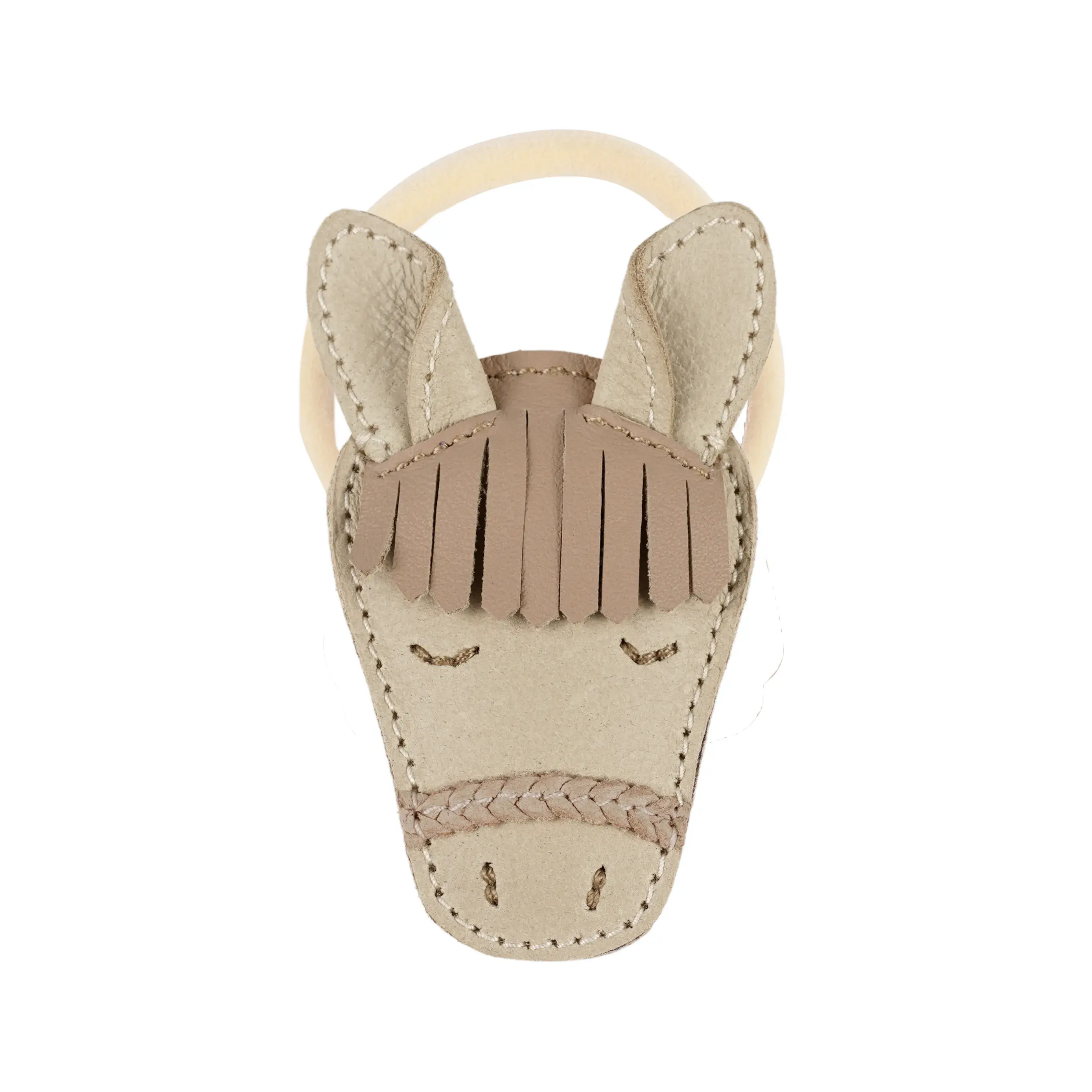 Donsje - Haargummi "Josy Special Hair Tie Horse" | ivory classic leather Donsje