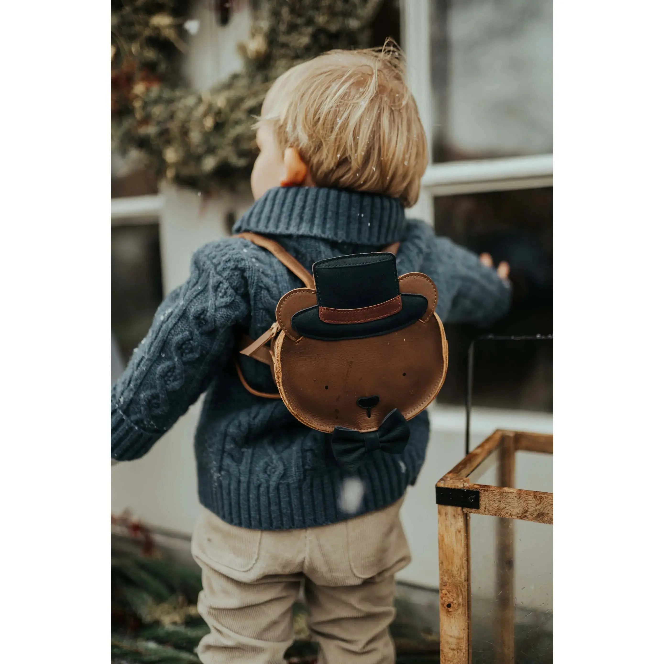 Donsje - Rucksack "Matsi Backpack Bear" | cognac classic leather Donsje