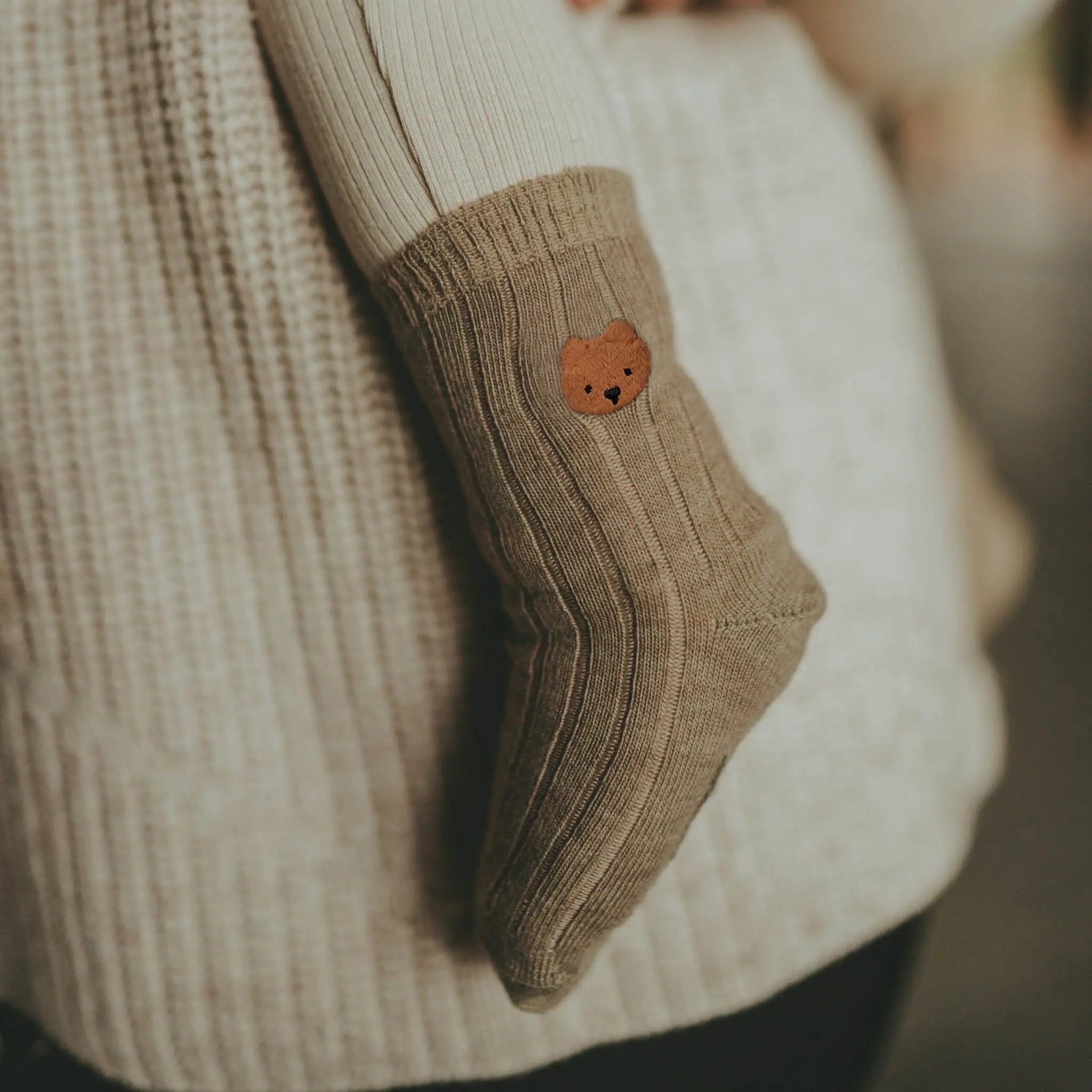 Donsje - Söckchen "Bell Socks Bear" | dusty green Donsje