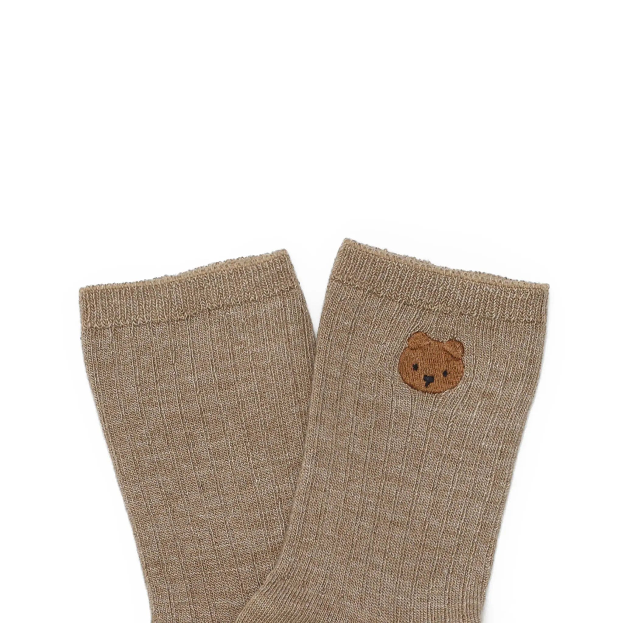 Donsje - Söckchen "Bell Socks Bear" | dusty green Donsje