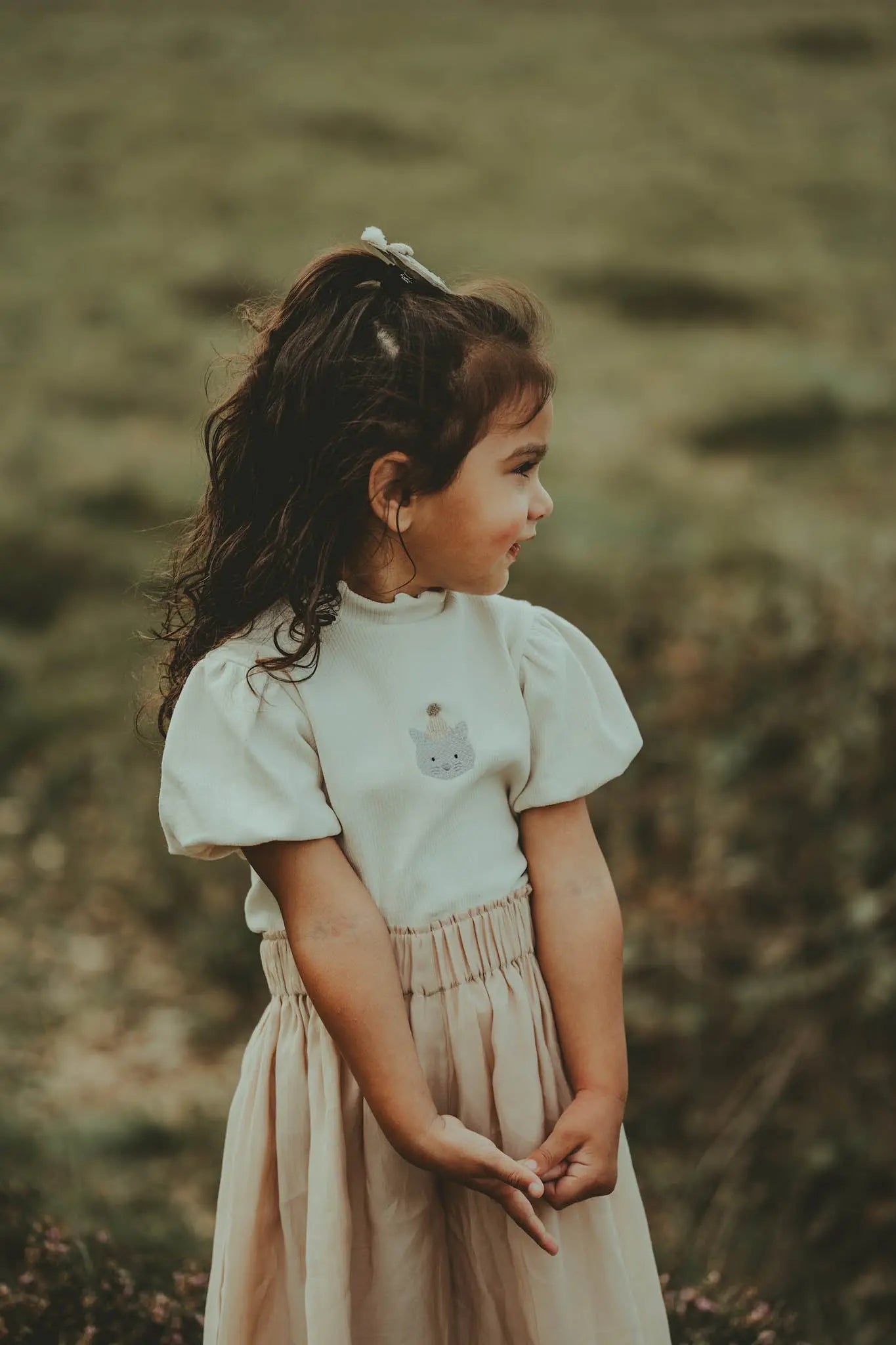 Donsje - Top "Nowien Top Festive Cat" | warm white Donsje