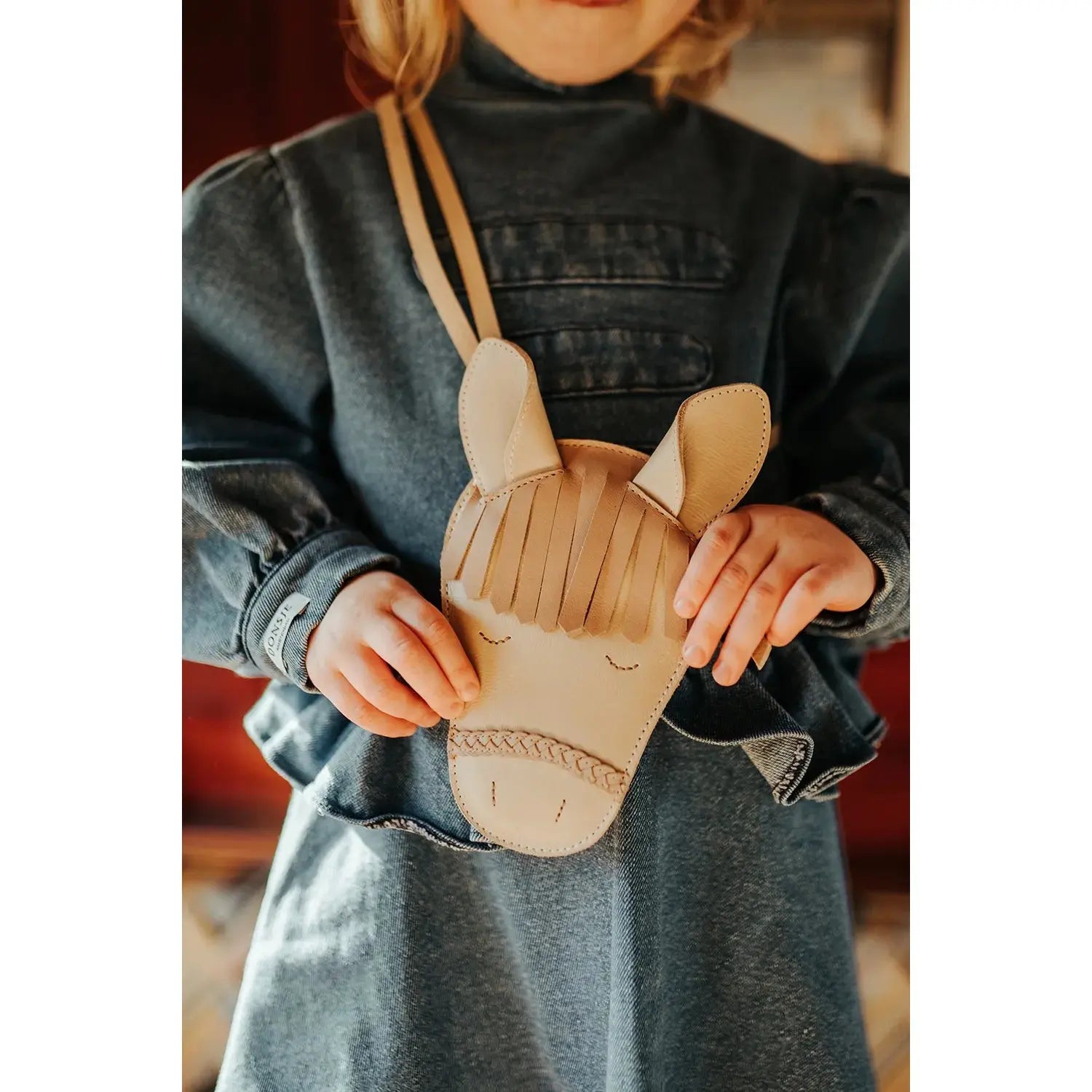 Donsje - "Britta Special Purse Horse" | ivory classic leather Donsje