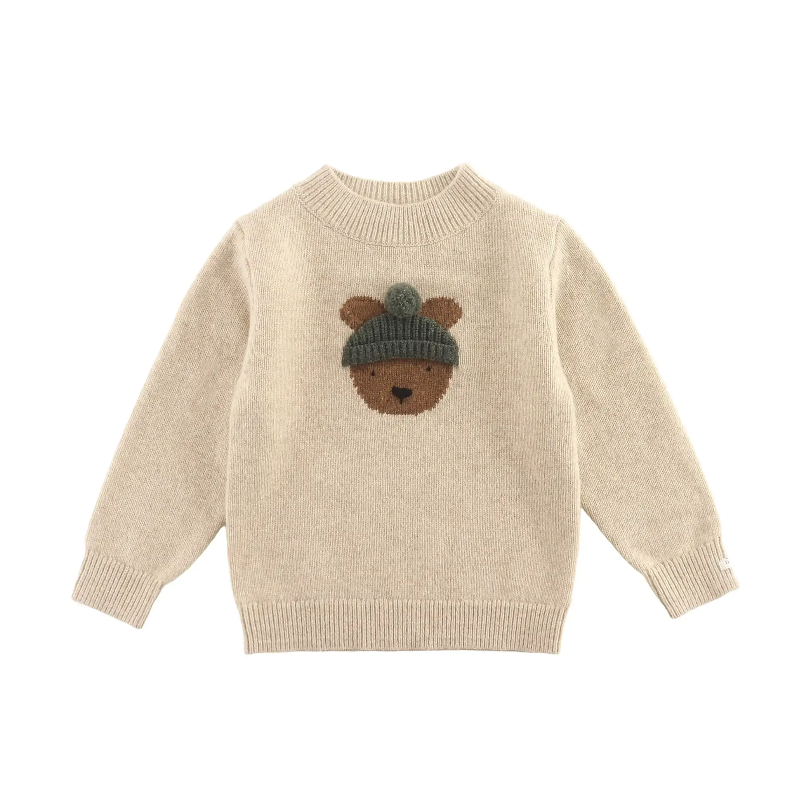 Donsje - "Denn Merino Wool Sweater Bear" | biscotti melange Donsje