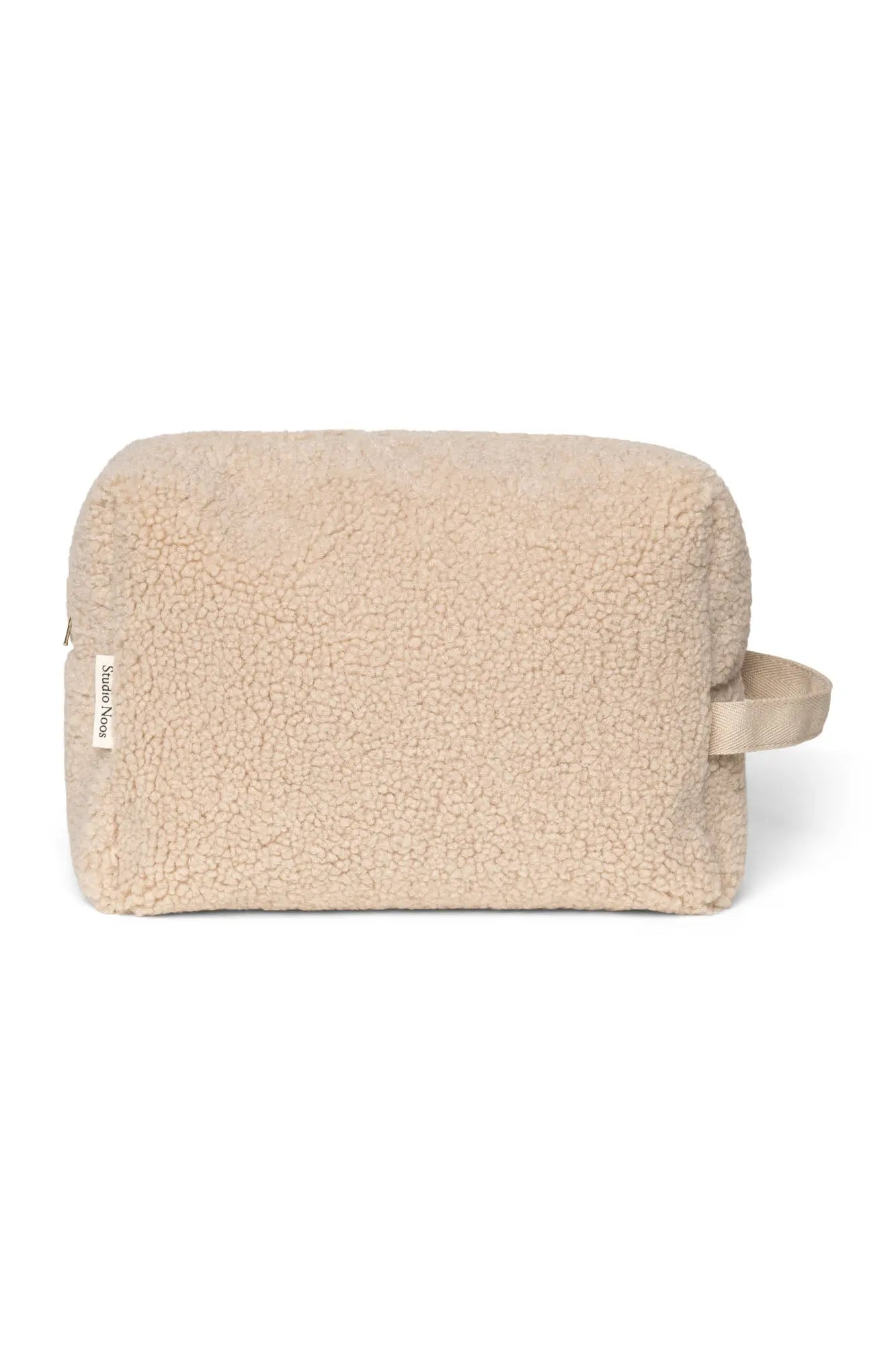 Studio Noos - Kosmetiktasche "Ecru Teddy Toiletry" | ecru