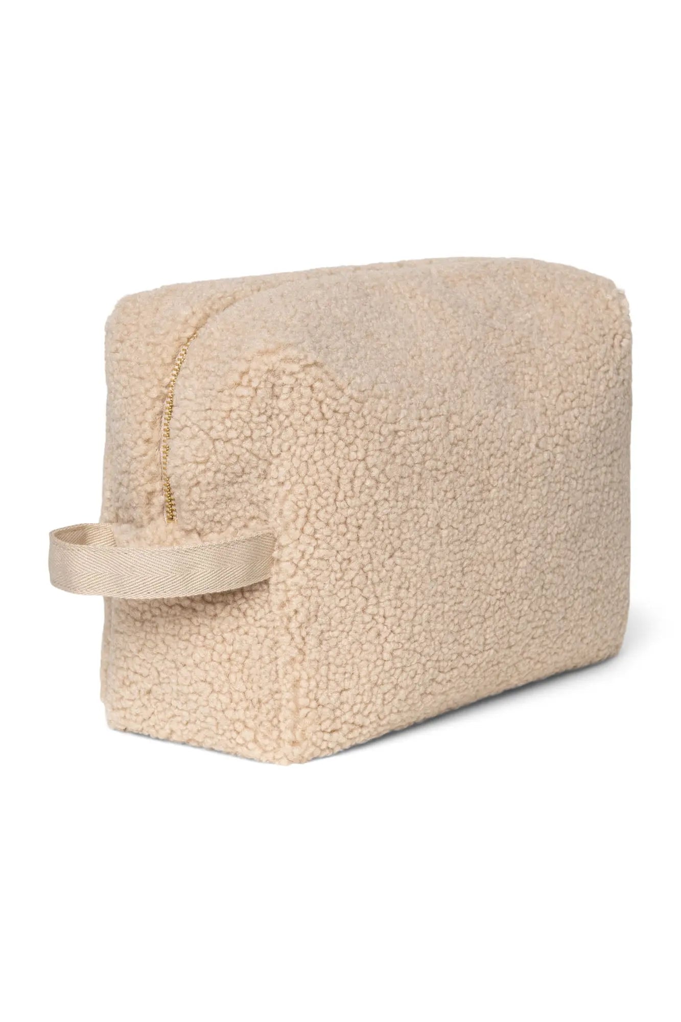 Studio Noos - Kosmetiktasche "Ecru Teddy Toiletry" | ecru