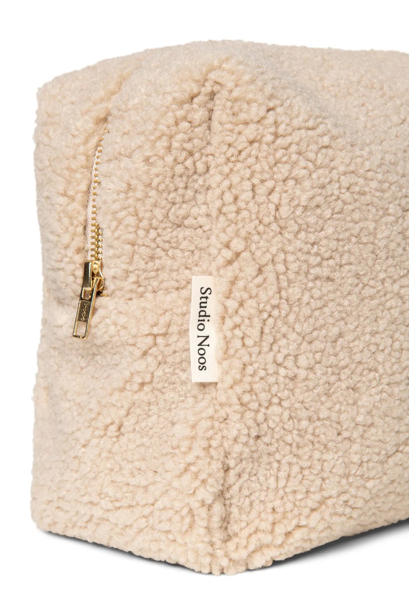 Studio Noos - Kosmetiktasche "Ecru Teddy Toiletry" | ecru