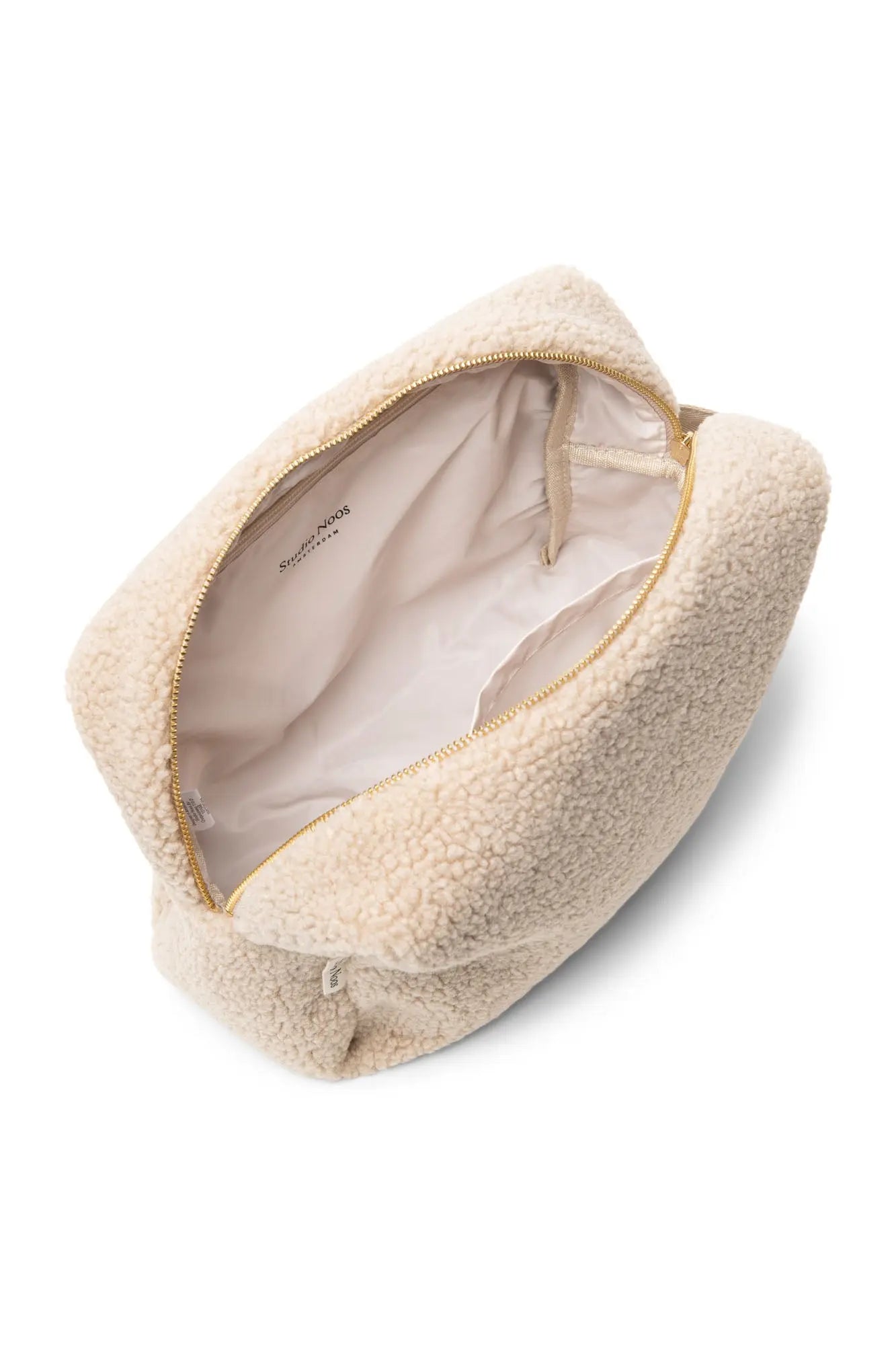 Studio Noos - Kosmetiktasche "Ecru Teddy Toiletry" | ecru