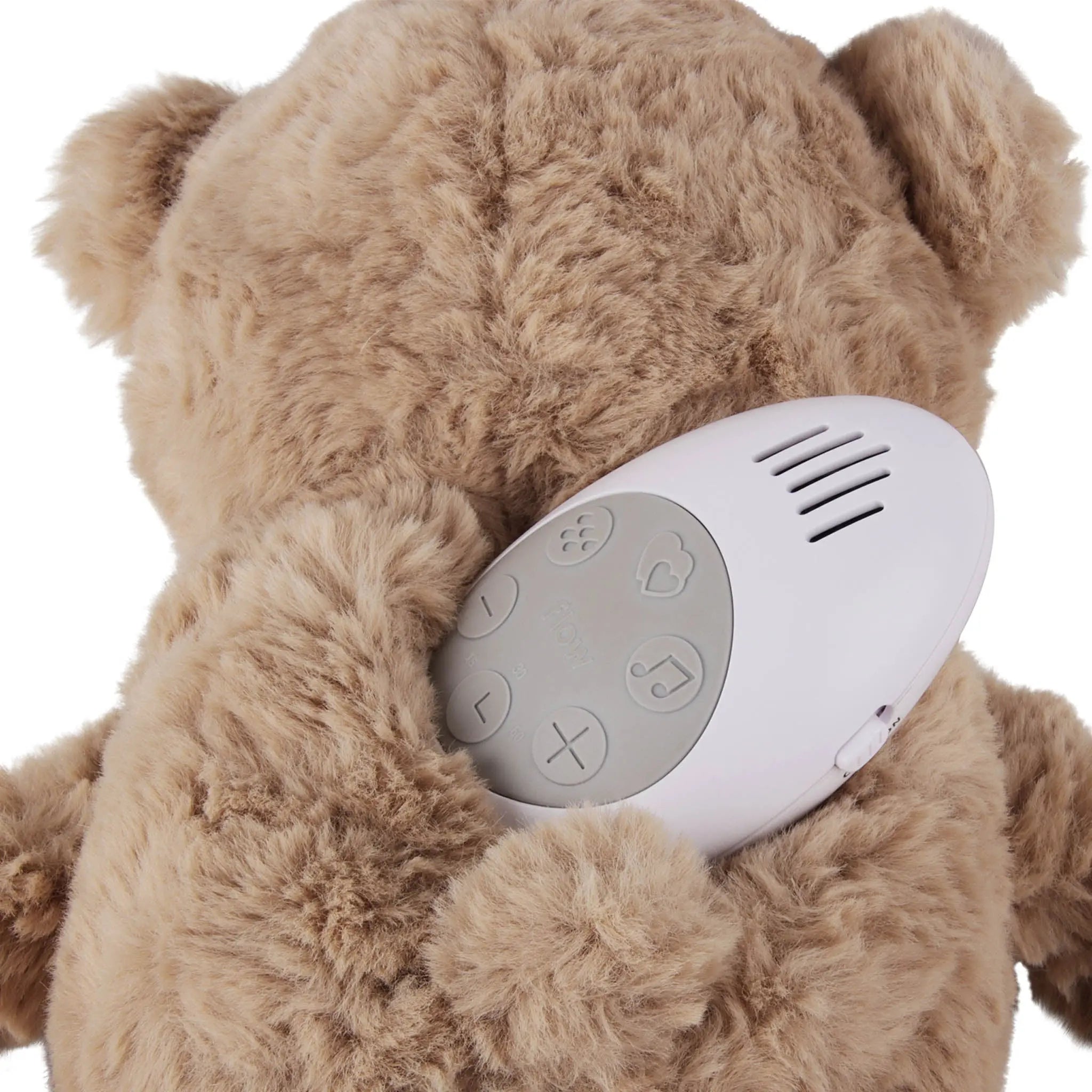 Flow Amsterdam - Kuscheltier mit Spieluhr "LOU Heartbeat Comforter" | brown Flow Amsterdam