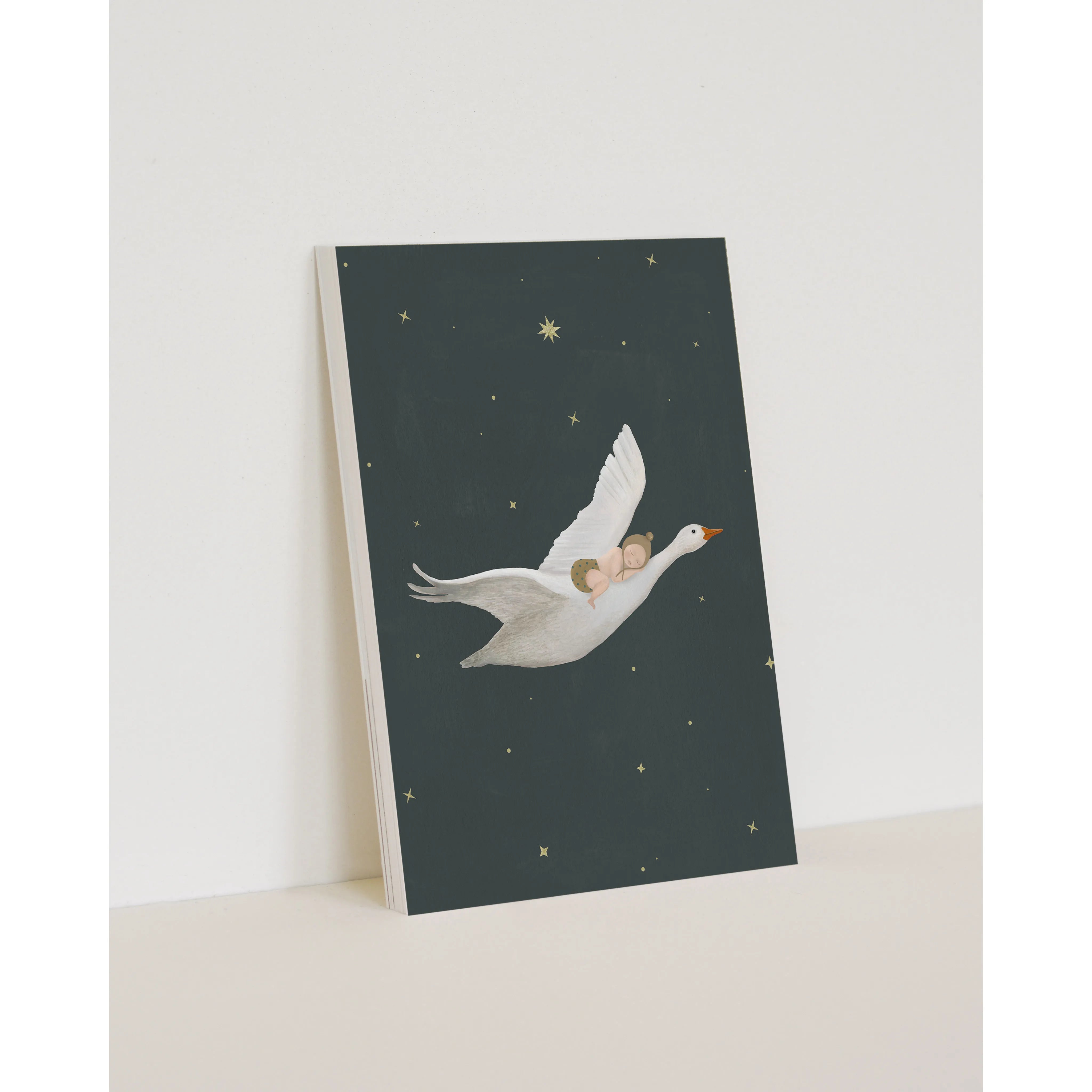 Sâlt + Flor - Grußkarte / Postkarte "Goose-Dark"