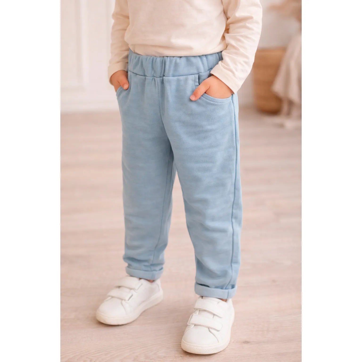 Hanevild - Hose "Sweatpants - Floral - Harald" | kentucky blue