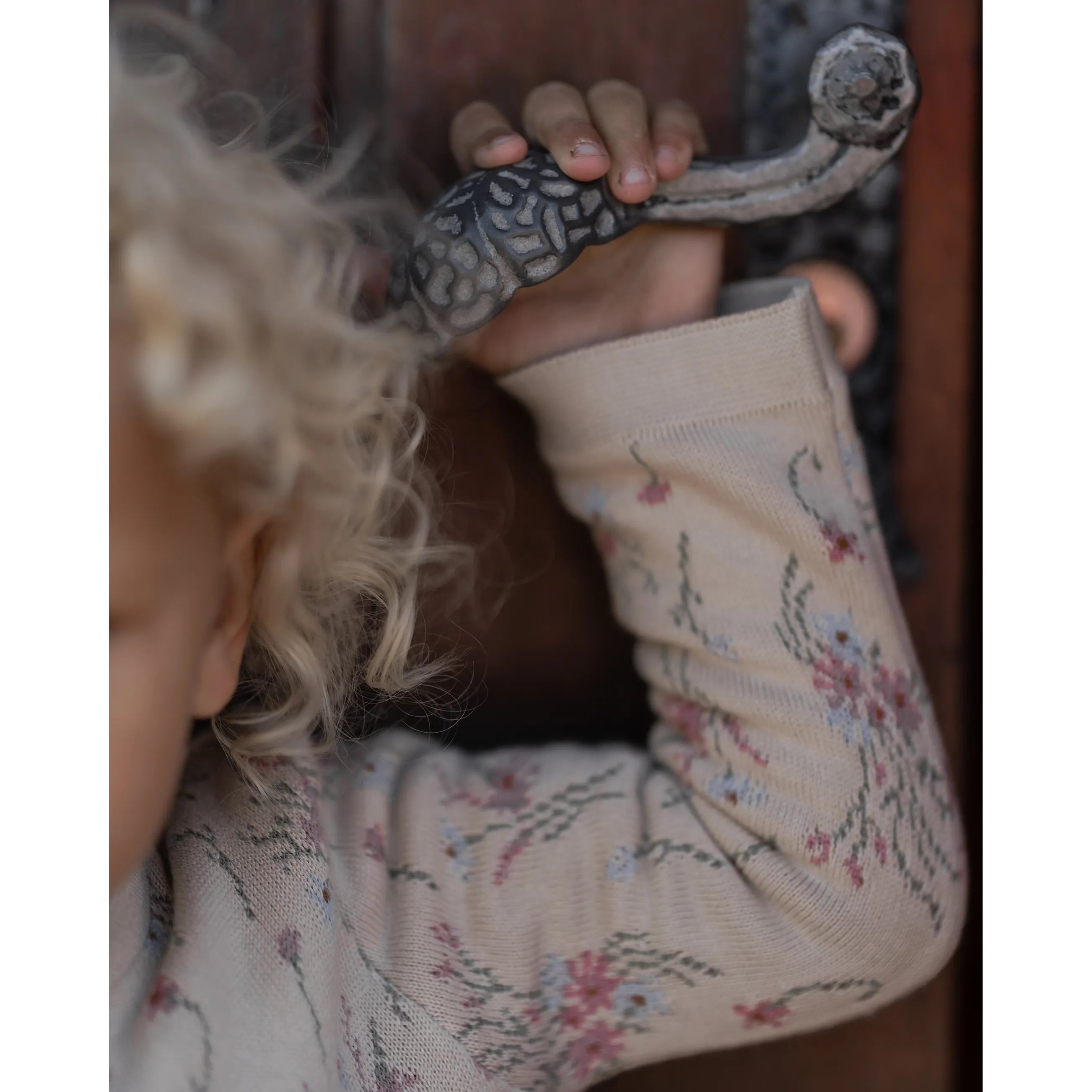 Hanevild - Blusen "Flower cardigan" | summer sand