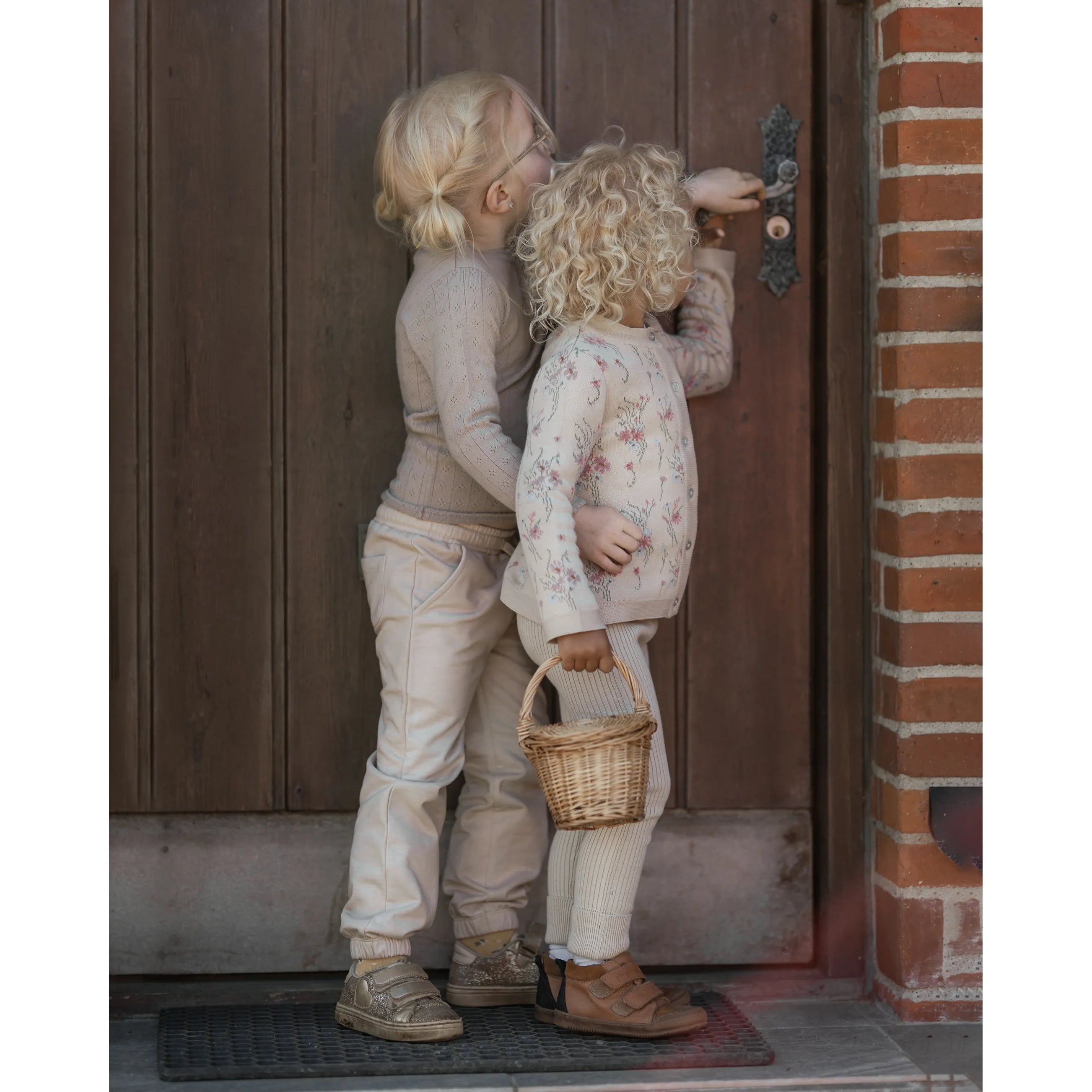 Hanevild - Blusen "Flower cardigan" | summer sand