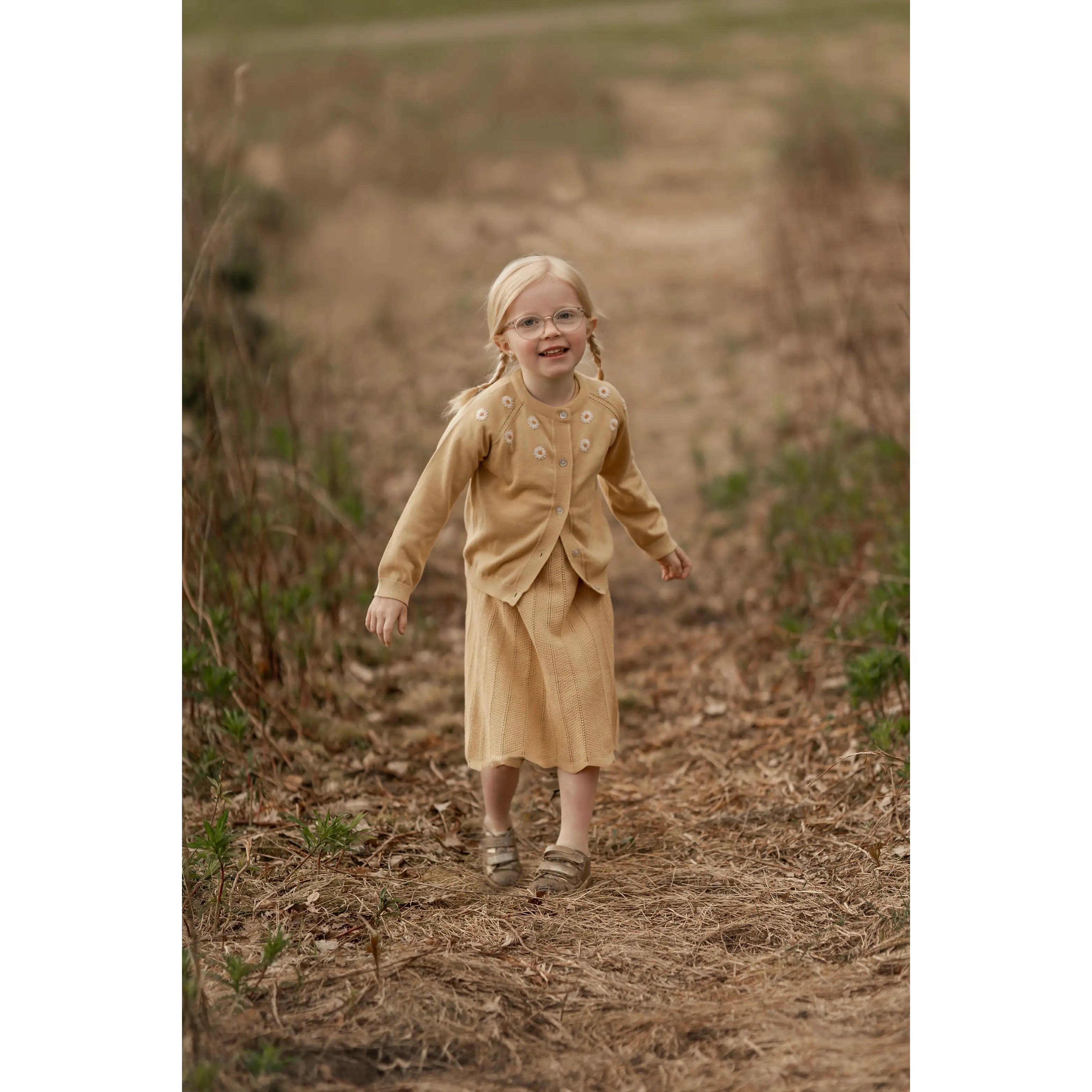 Hanevild - Blusen "Daisy cardigan" | italien straw