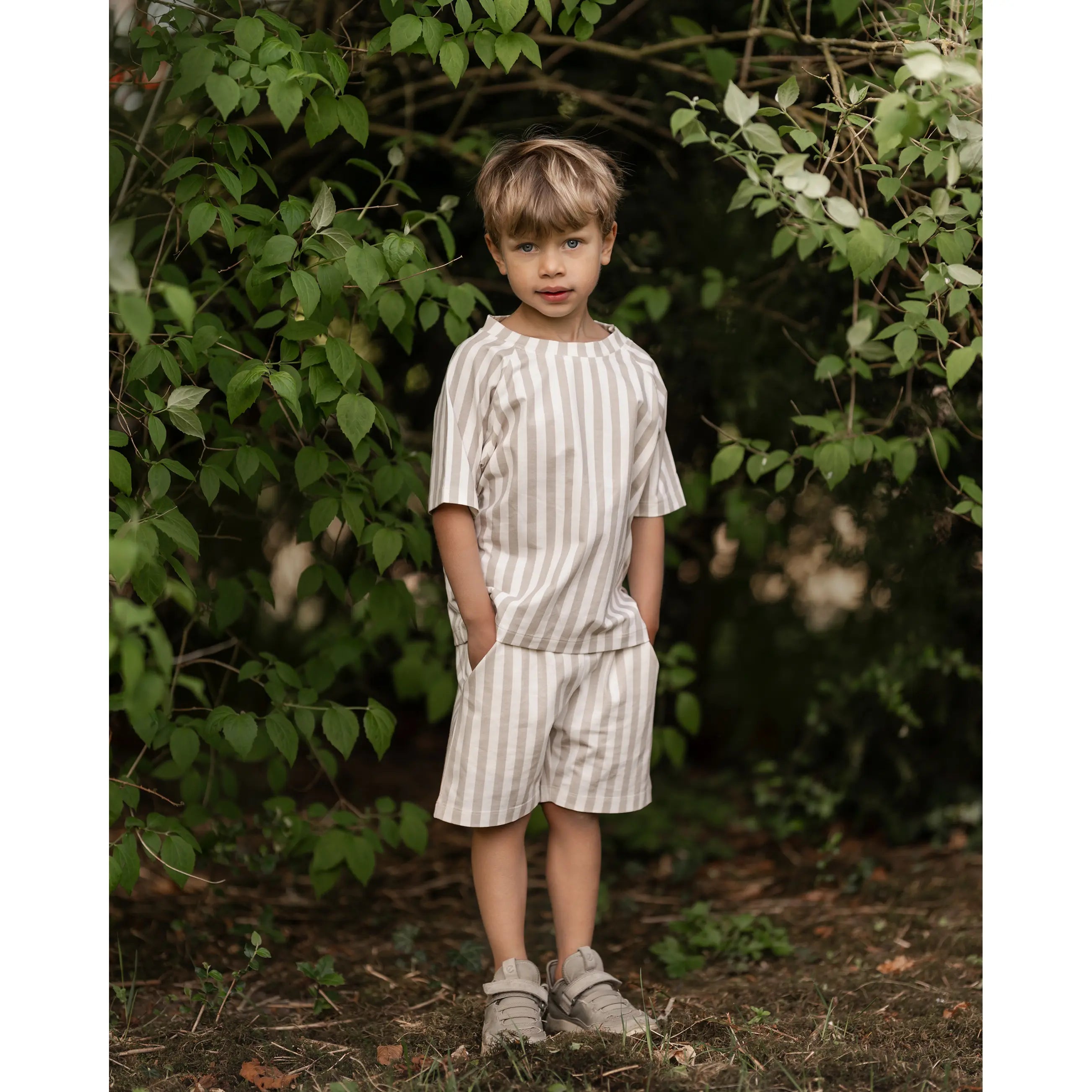 Hanevild - Hose "Striped shorts" | summer sand