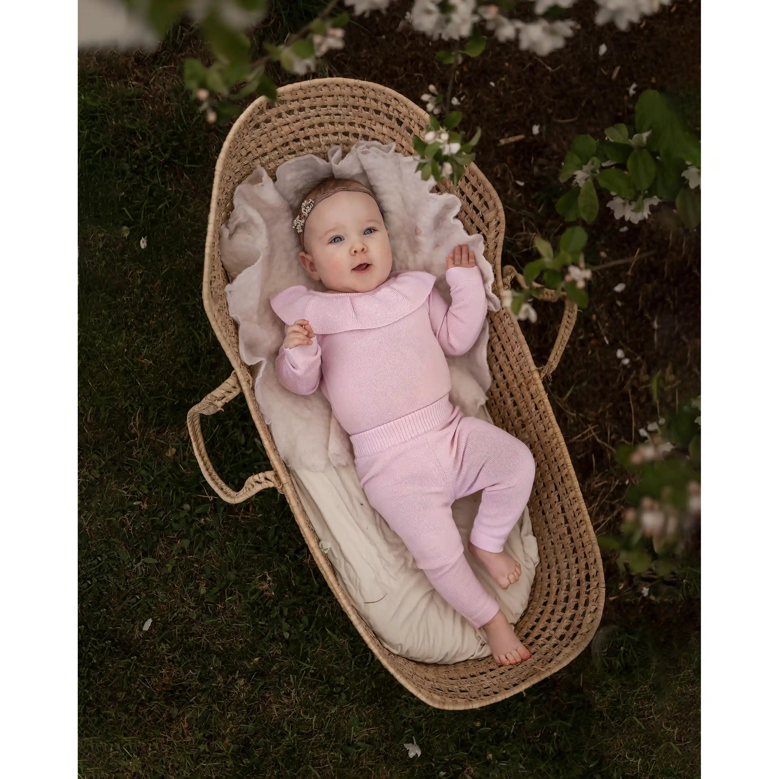 Hanevild - Romper "Laura romper, merino wool" | pink merino wool