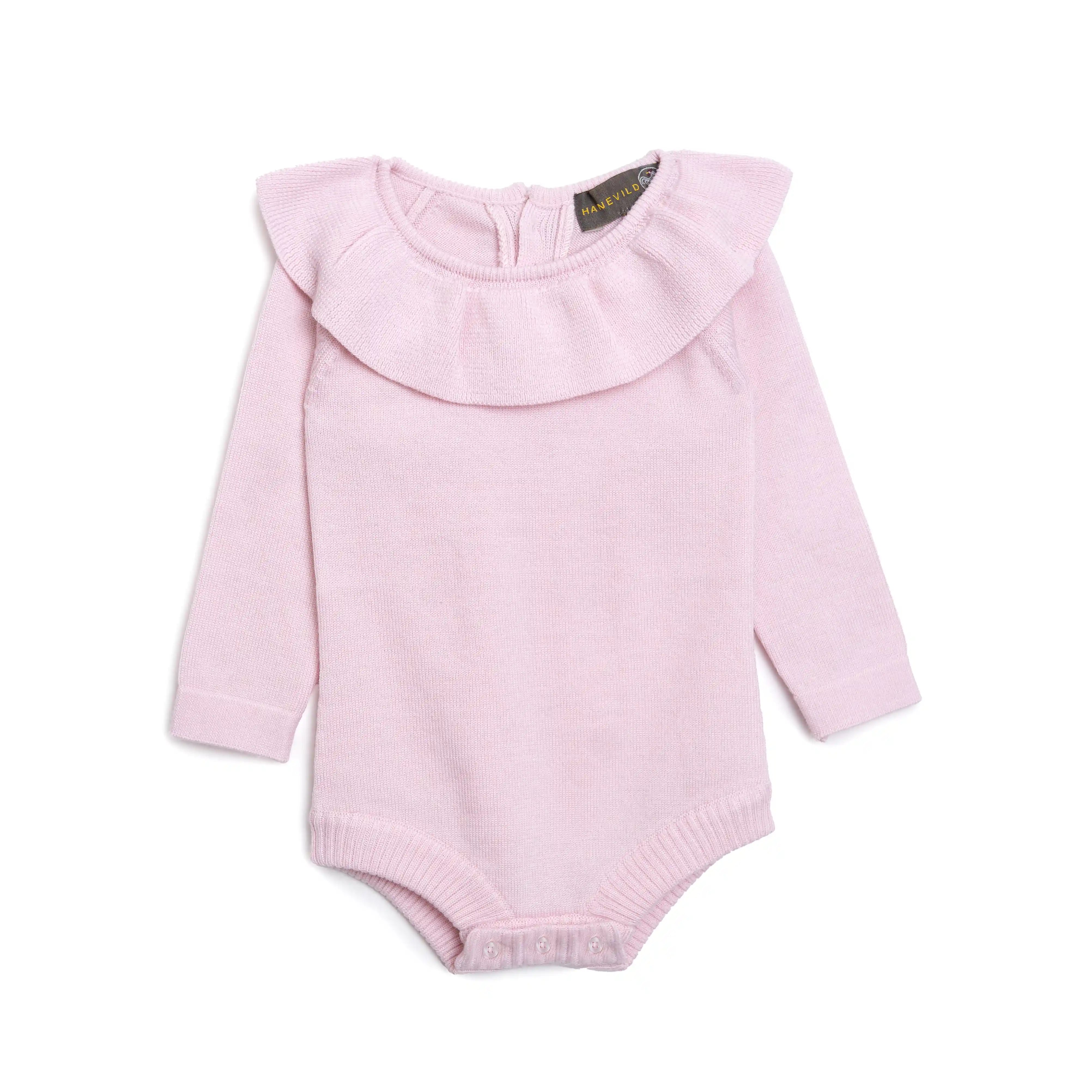 Hanevild - Romper "Laura romper, merino wool" | pink merino wool