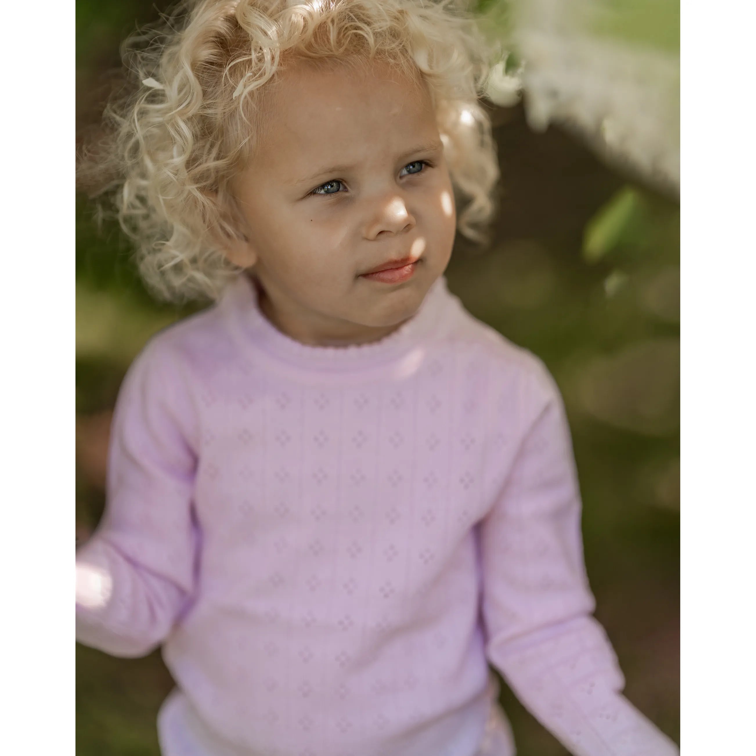 Hanevild - Oberteil "Thin merino wool sweater" | pink merino wool