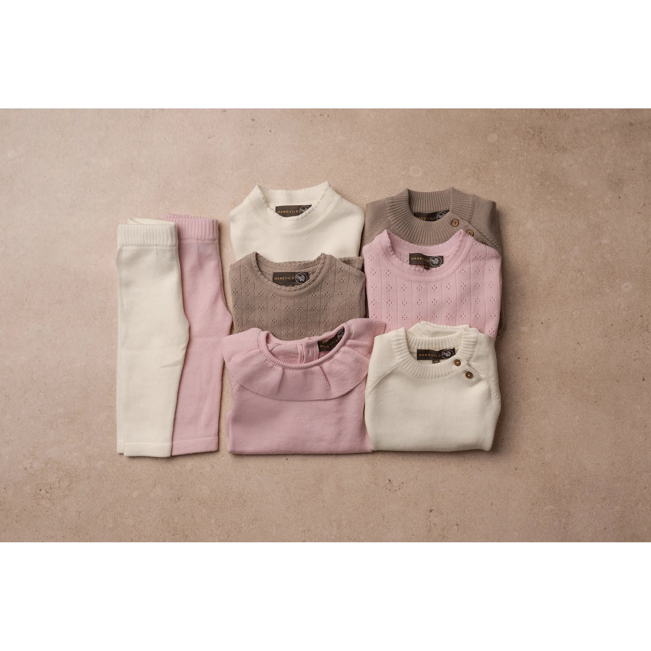 Hanevild - Oberteil "Thin merino wool sweater" | pink merino wool