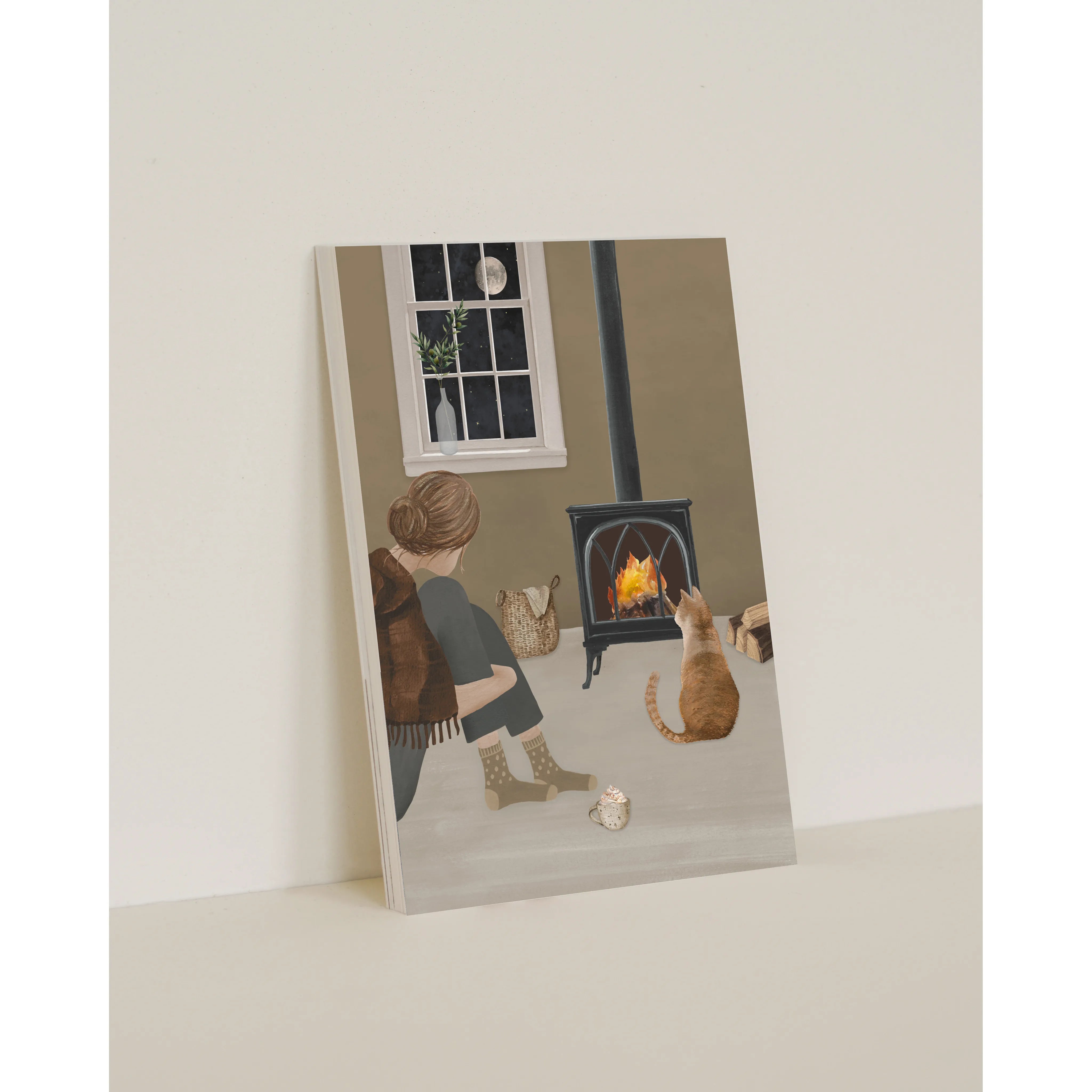 Sâlt + Flor - Grußkarte / Postkarte "Fireside"