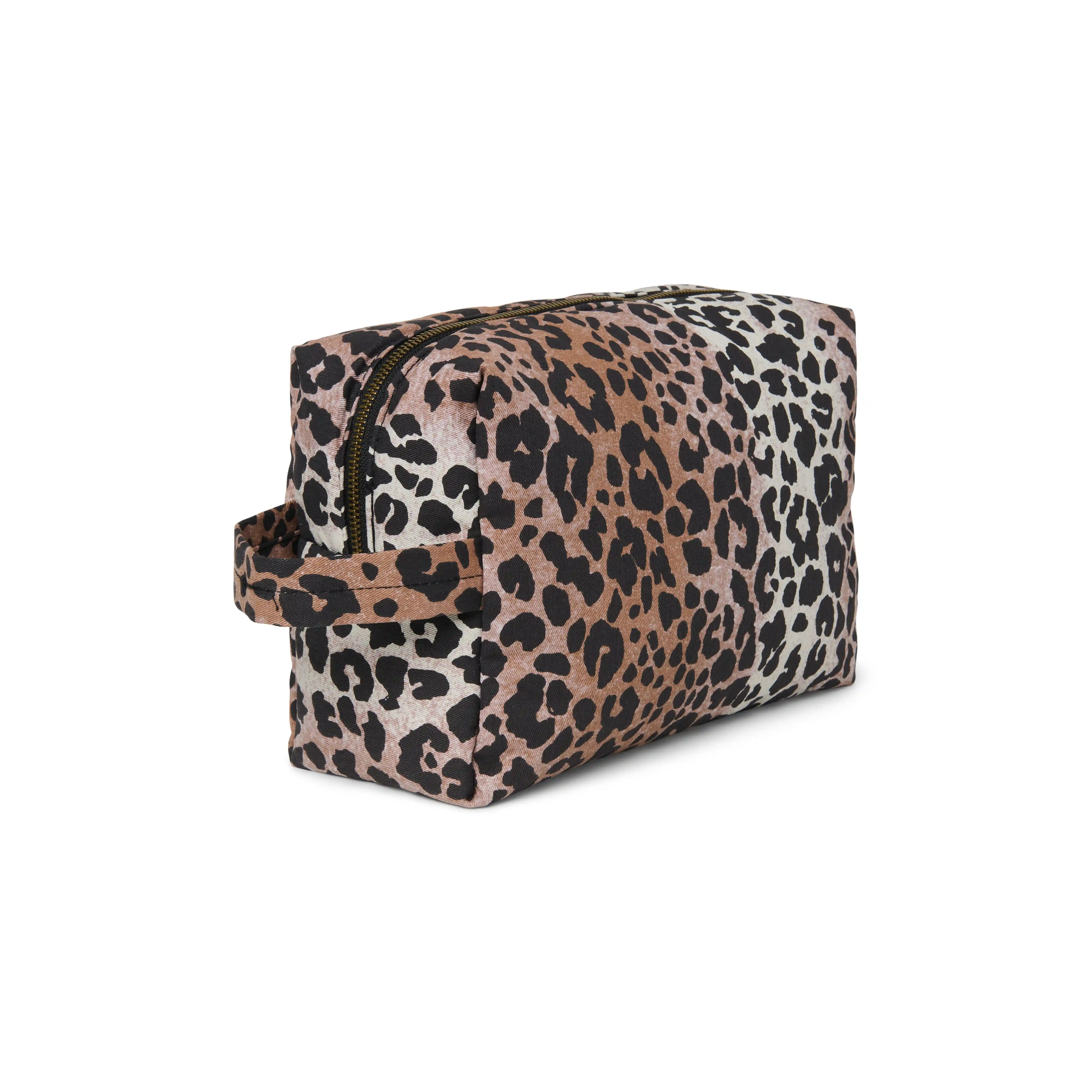 Studio Noos - Kosmetiktasche "Soft Cotton Toiletry" | hazel leopard