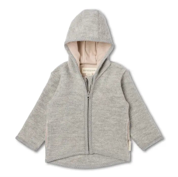 Hofbrucker - Wollwalk Jacke "EMIL" | grau melange Hofbrucker