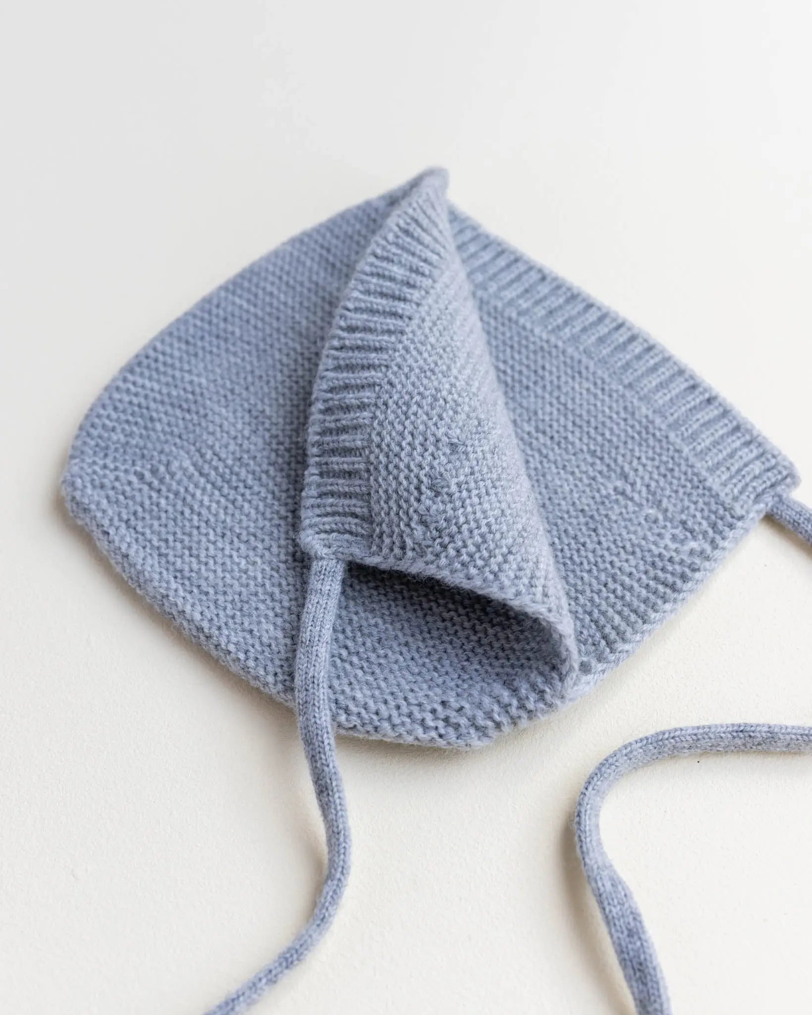 Hvid - Mütze für Neugeborene "Bonnet Dolly | Newborn" | grey melange Hvid