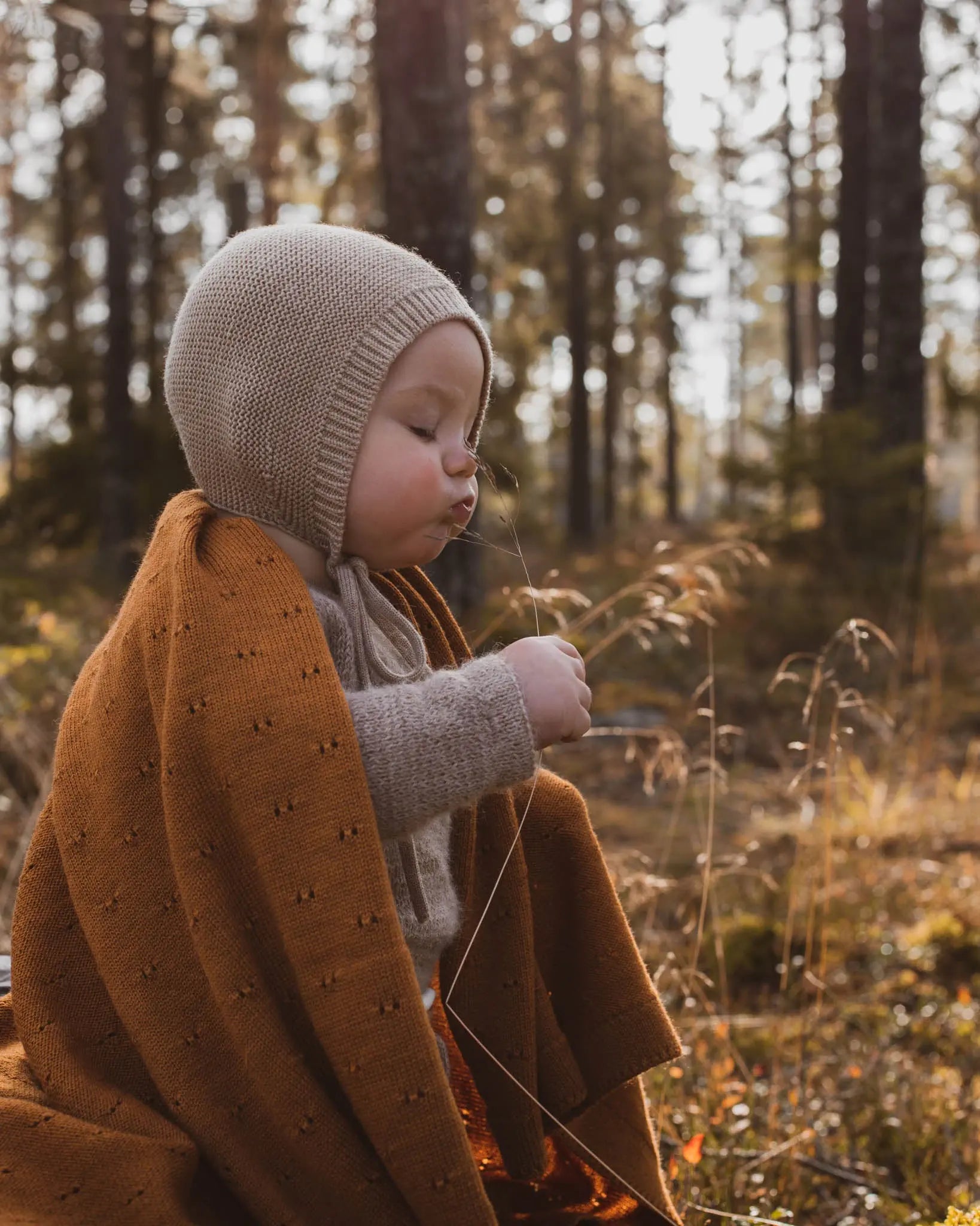 Hvid - Mütze für Neugeborene "Bonnet Dolly | Newborn" | sand Hvid