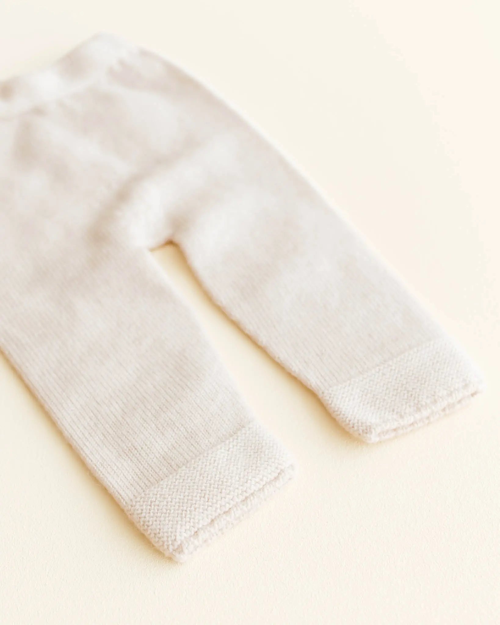 Hvid - Strickhose "Guido" | cream Hvid