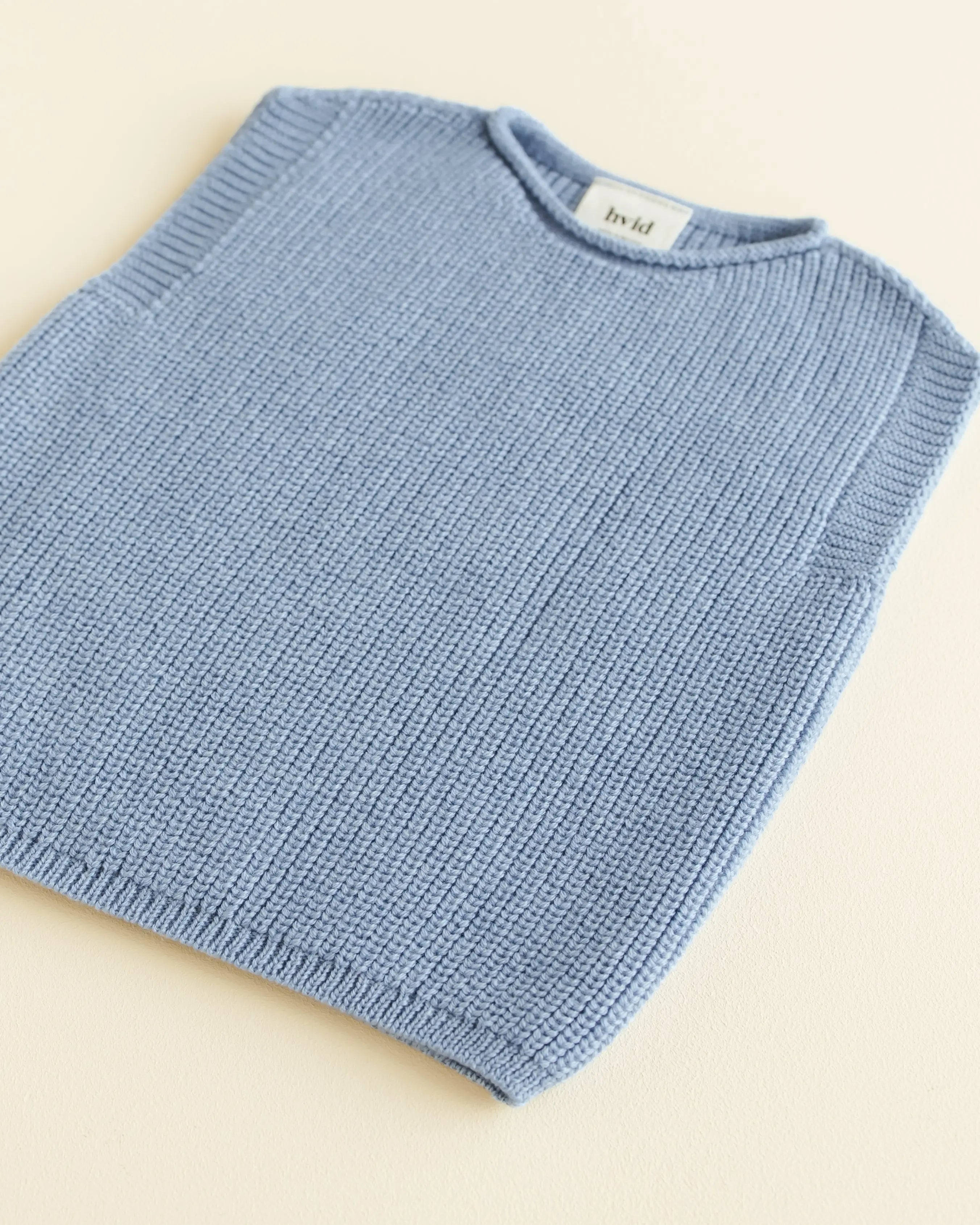 Hvid - Strickpullunder "Vest Harvey" | light blue Hvid