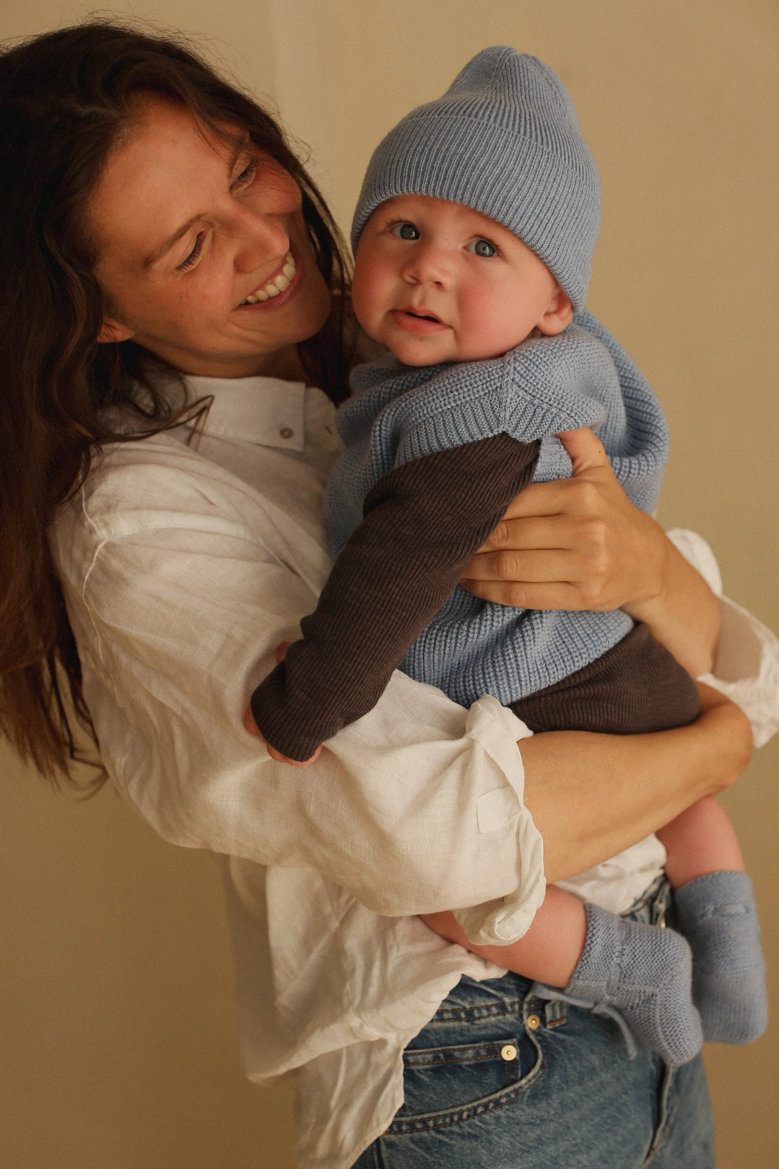 Hvid - Strickpullunder "Vest Harvey" | light blue Hvid