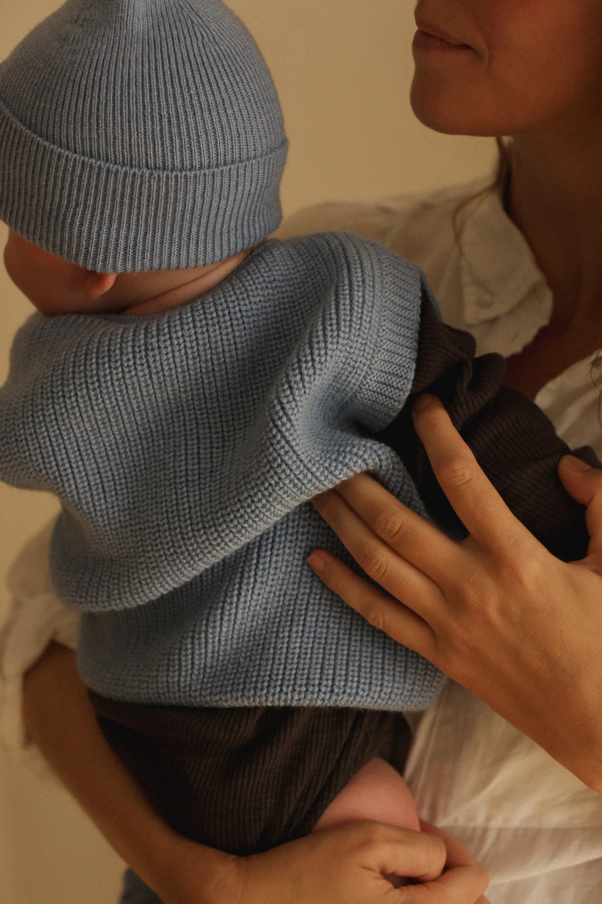 Hvid - Strickpullunder "Vest Harvey" | light blue Hvid