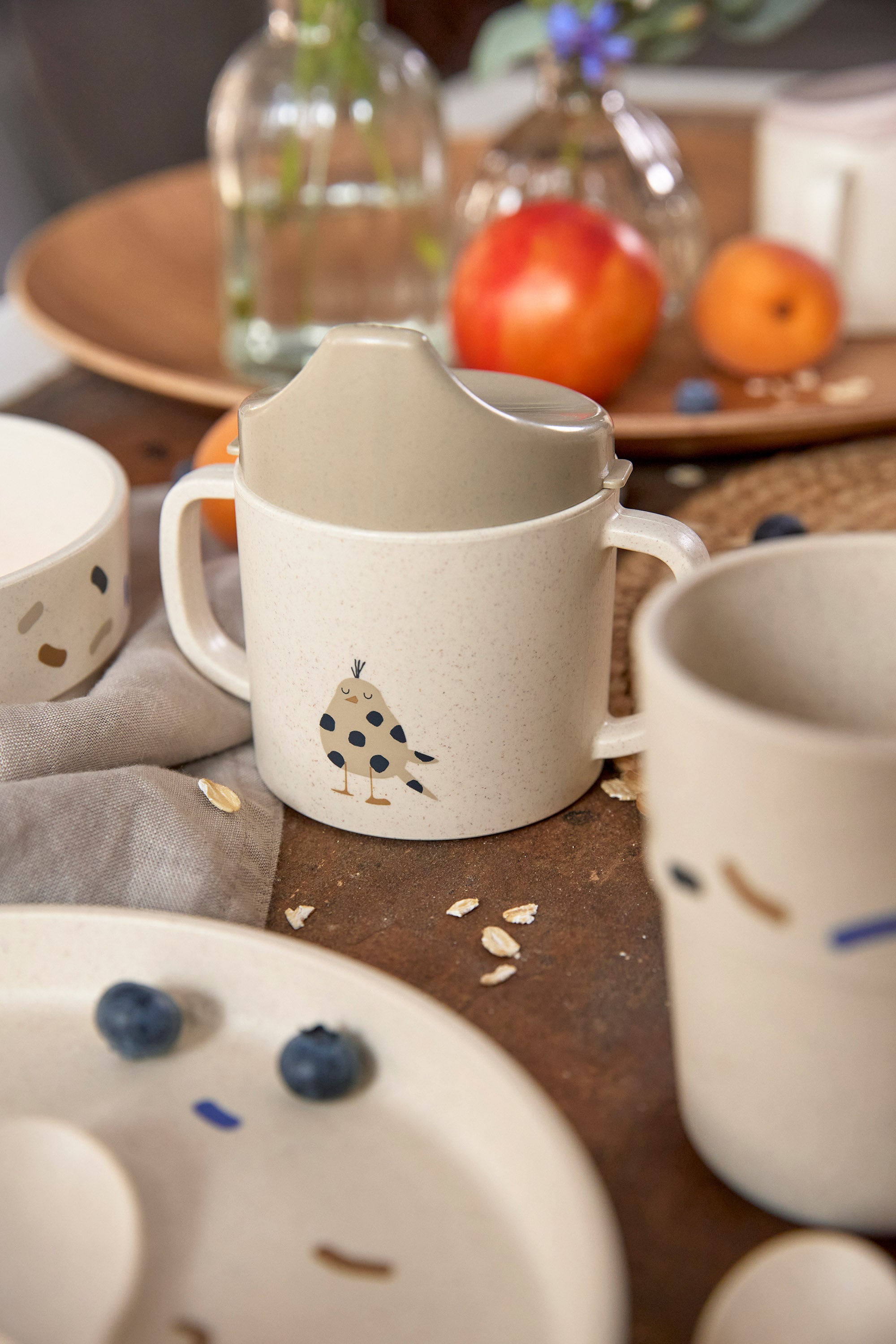 Lässig - Trinkbecher "Sippy Cup PP/Cellulose Little Mateys" | royal blue