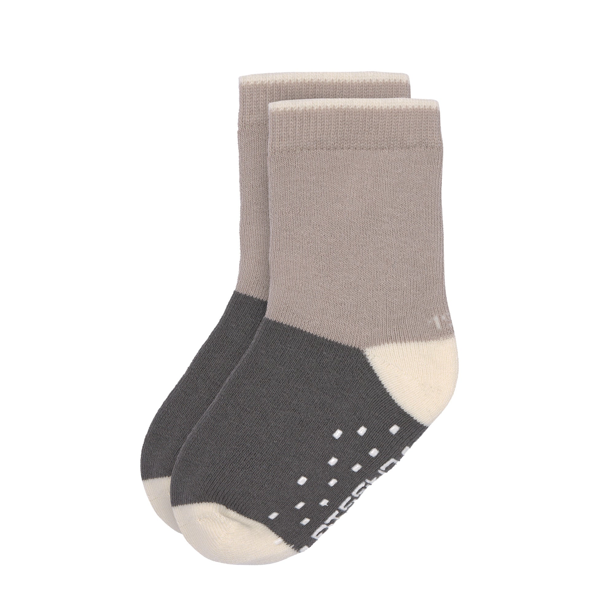 Lässig - Socken 2-er Pack "Anti-slip Socks GOTS 2 pcs assorted" | anthracite/taupe