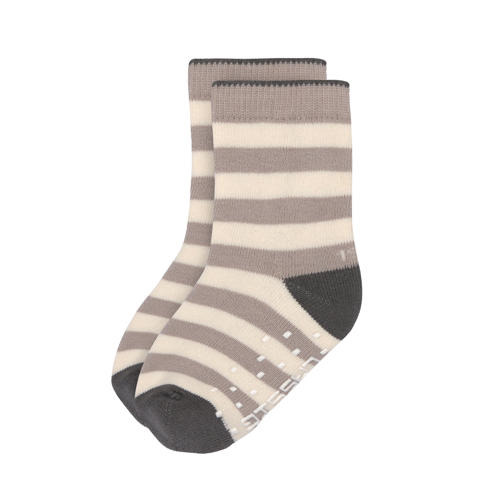 Lässig - Socken 2-er Pack "Anti-slip Socks GOTS 2 pcs assorted" | anthracite/taupe