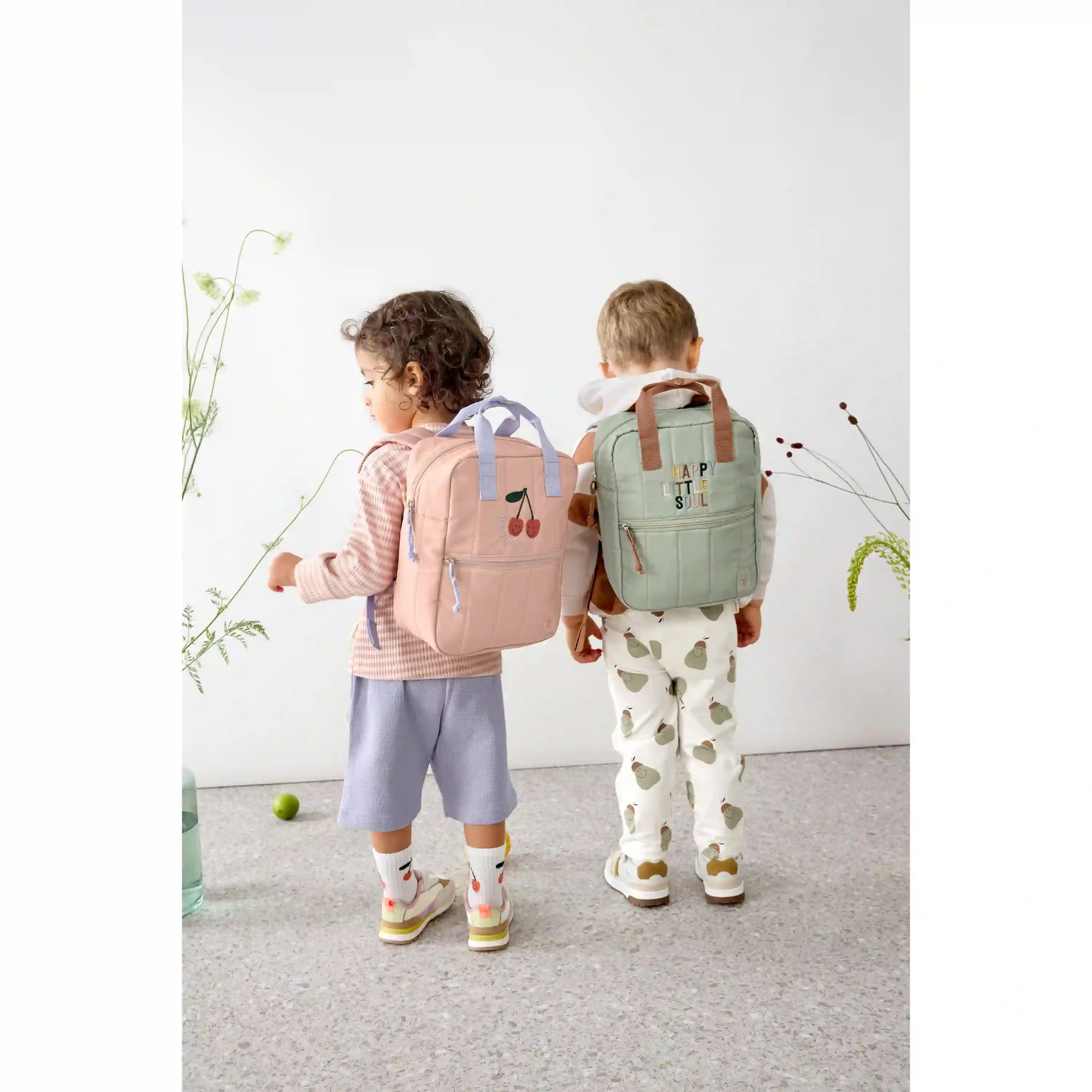 Lässig - Kindergartenrucksack "Mini Square Backpack Little Gang " | cherry peach