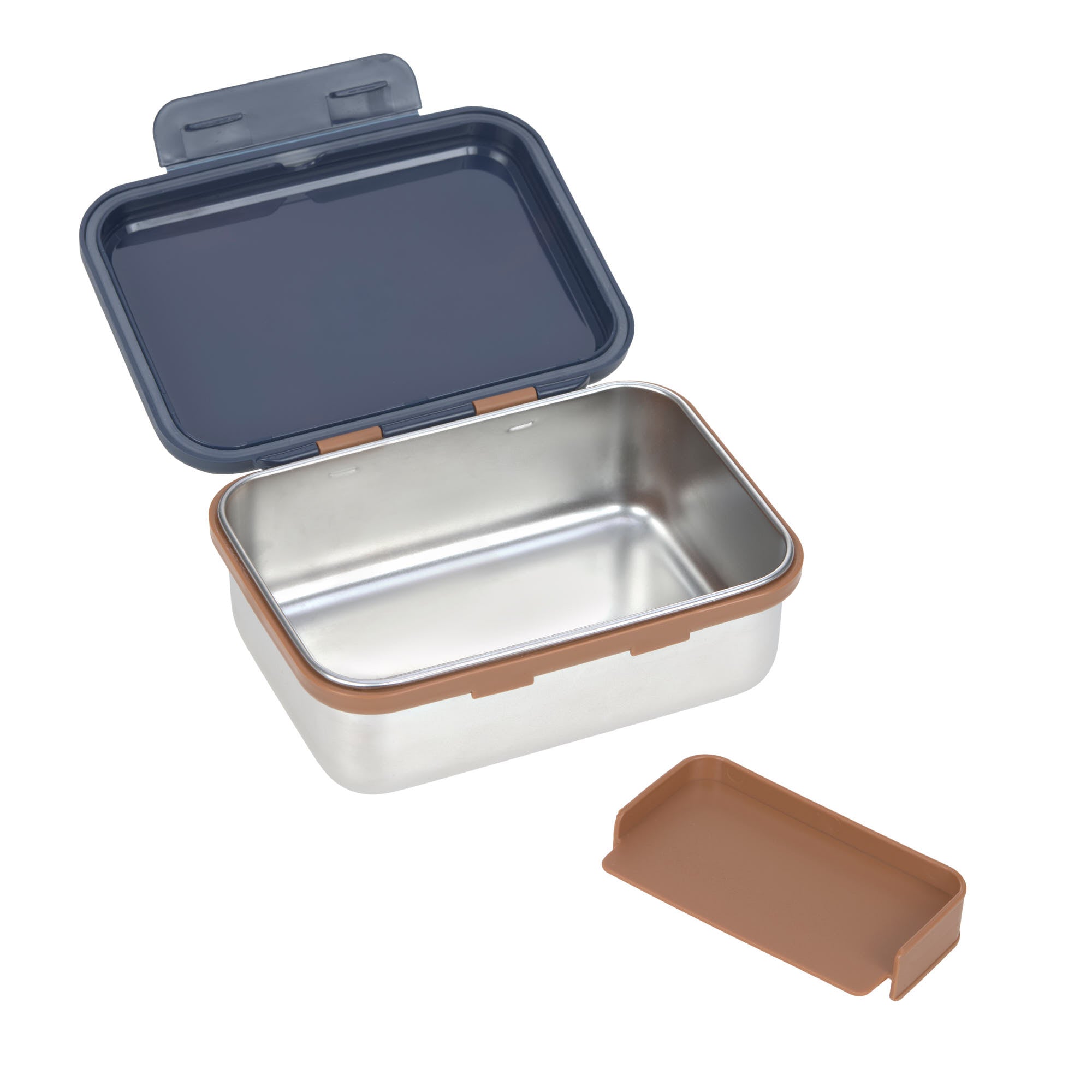 Lässig - Brotdose "Lunchbox Stainless Steel Little Gang" | navy