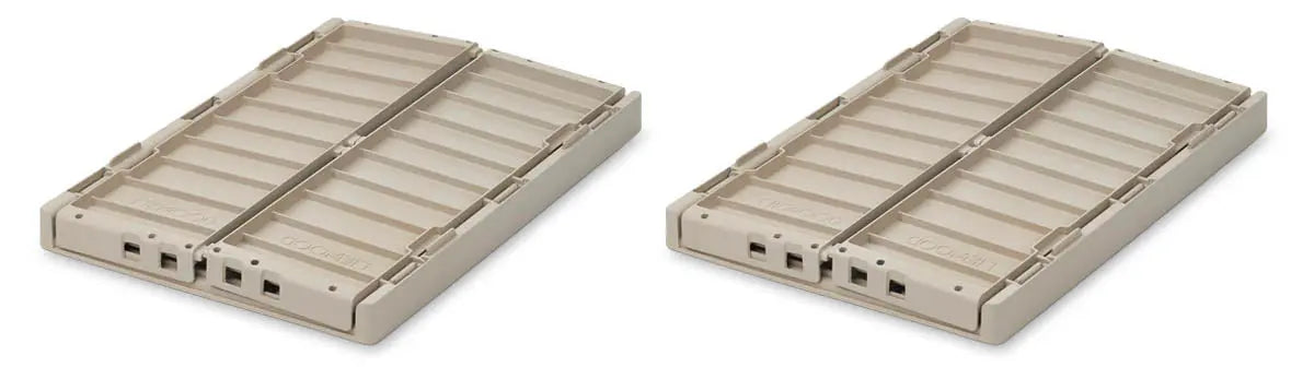 Liewood - 2er Pack Aufbewahrungskiste / Klappbox "Weston Storage Box M" | Sandy Liewood