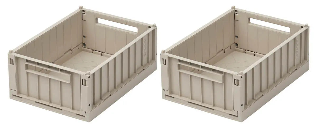 Liewood - 2er Pack Aufbewahrungskiste / Klappbox "Weston Storage Box S" | Sandy Liewood