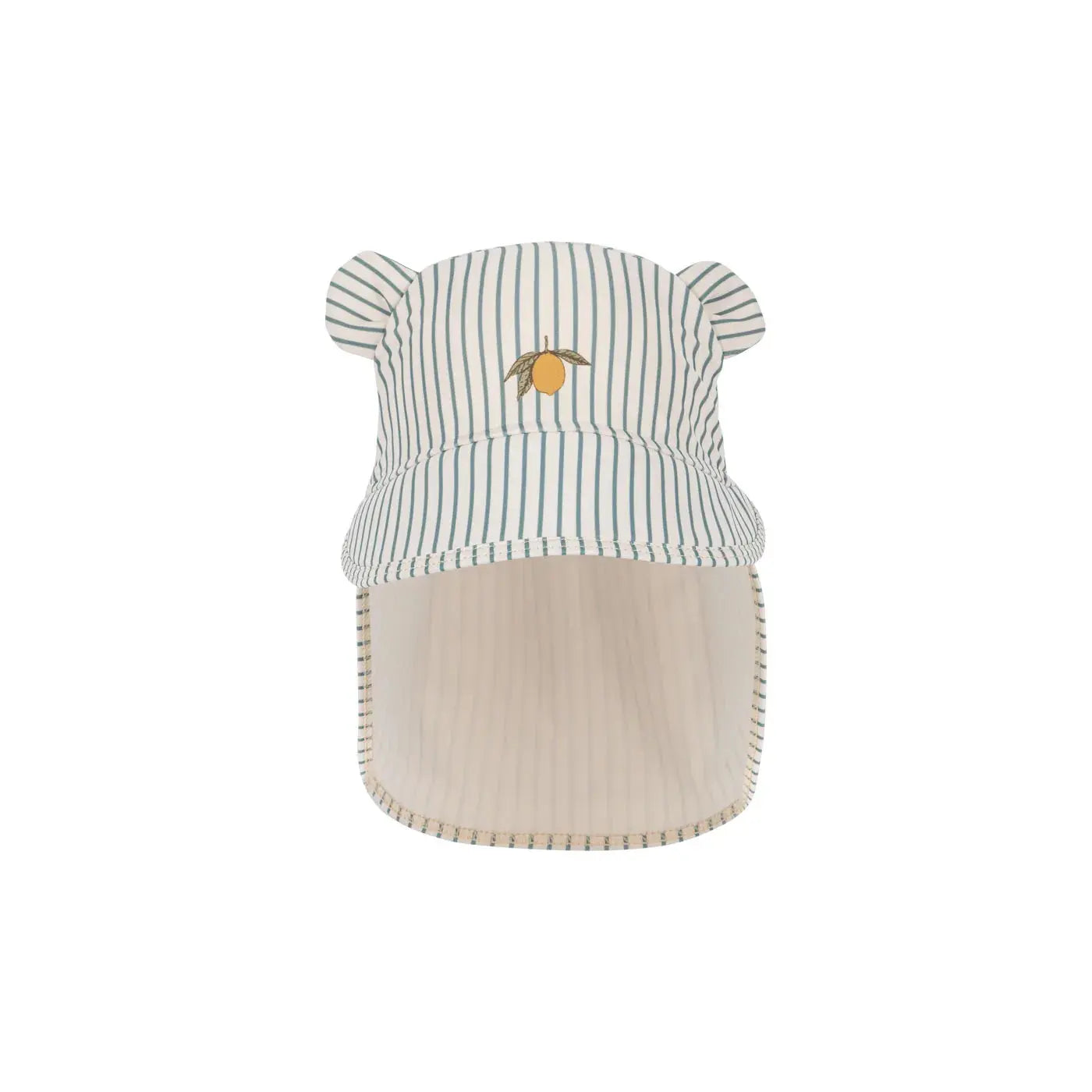 Konges Sløjd - Sonnenhut "ASTER BEAR SWIM HAT GRS" | tea stripe TEST
