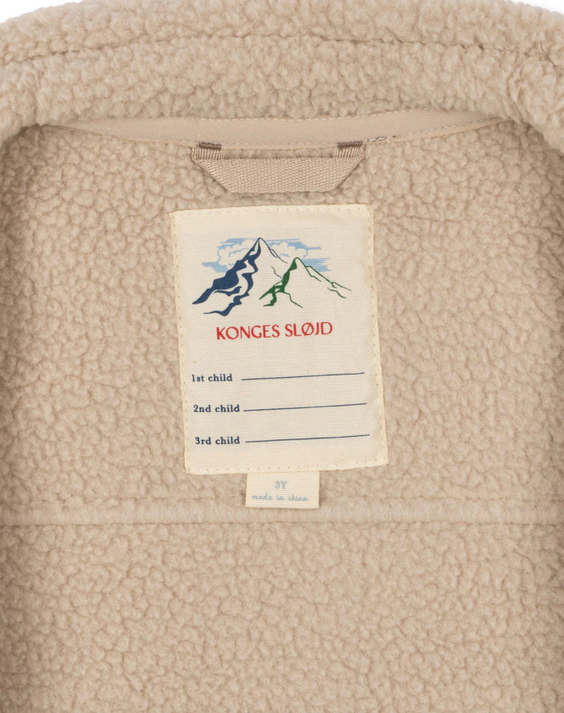 Konges Sløjd - Fleece Jacke "FLYNN FLEECE JACKET GRS" | Oxford Tan
