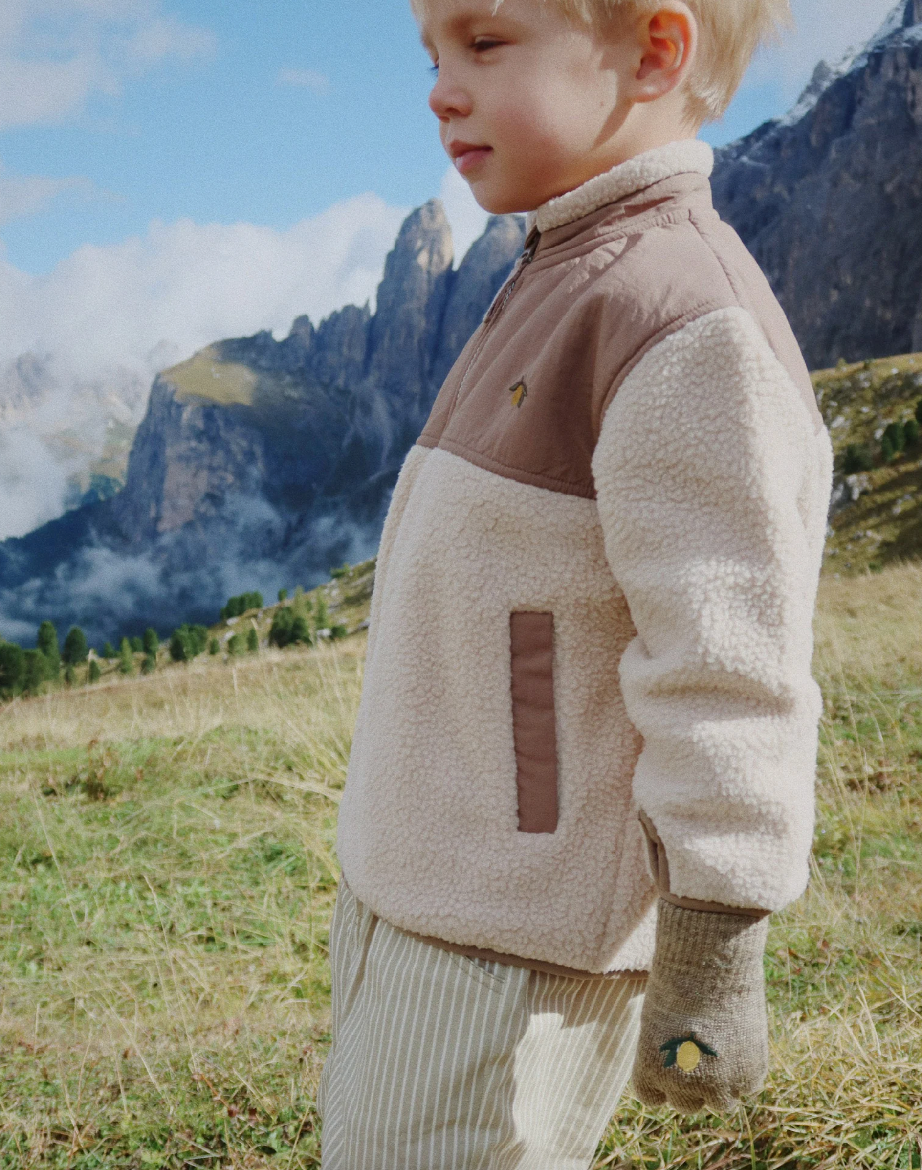 Konges Sløjd - Fleece Jacke "FLYNN FLEECE JACKET GRS" | Oxford Tan