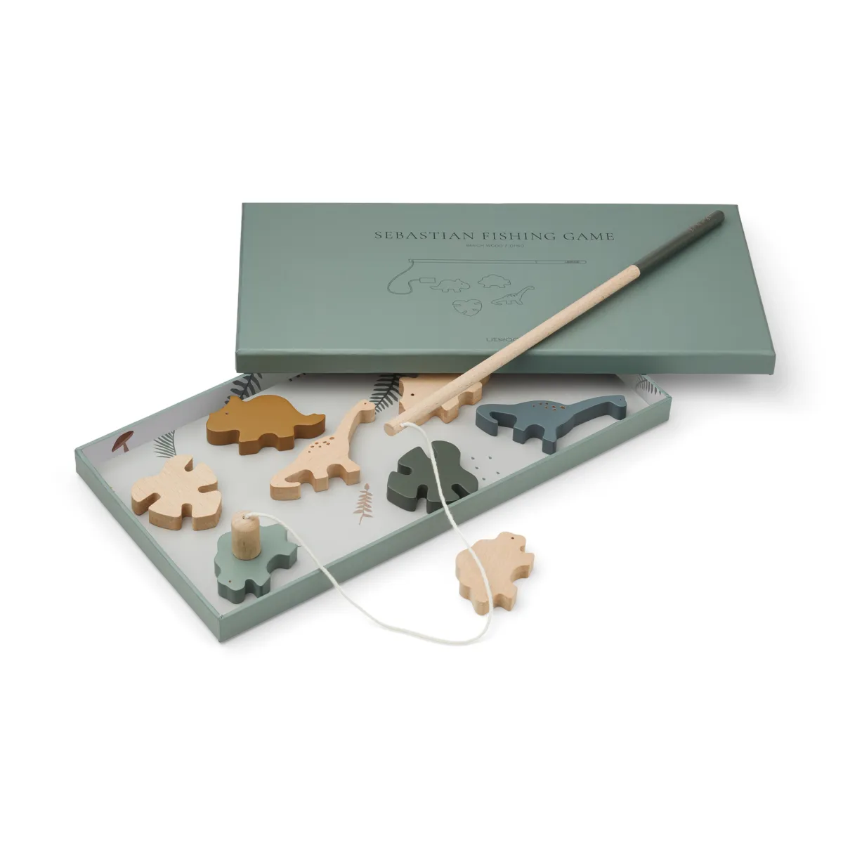 Liewood - Fishing game "Sebastian fishing game" | Classic rose multimix