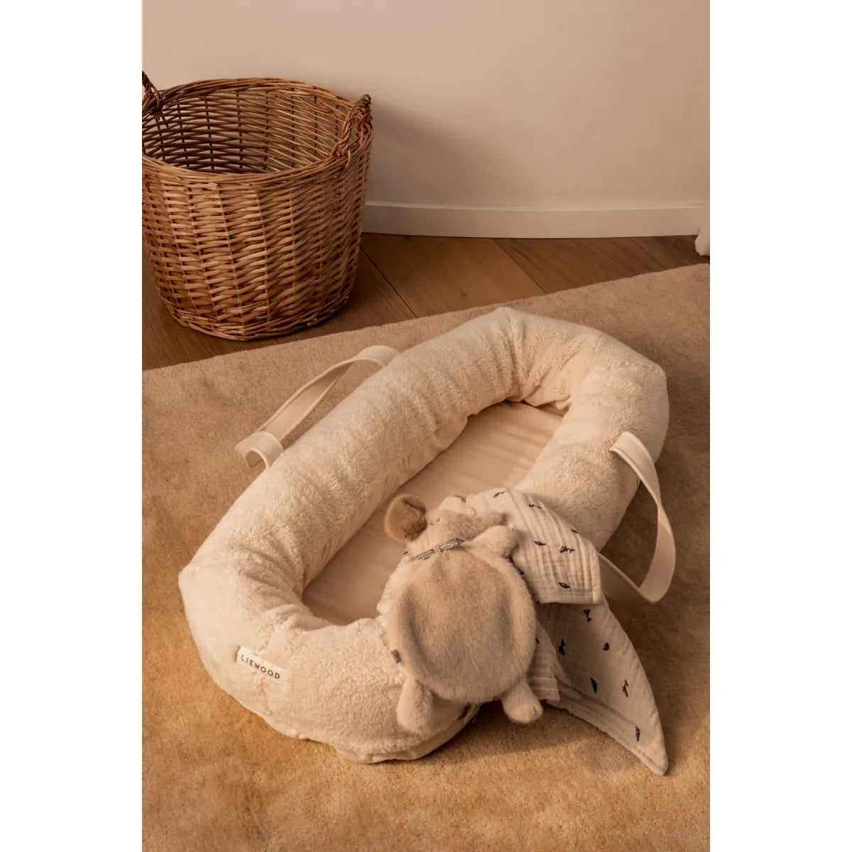 Liewood - Babynest "Gro Confetti Sandy" | beige / white