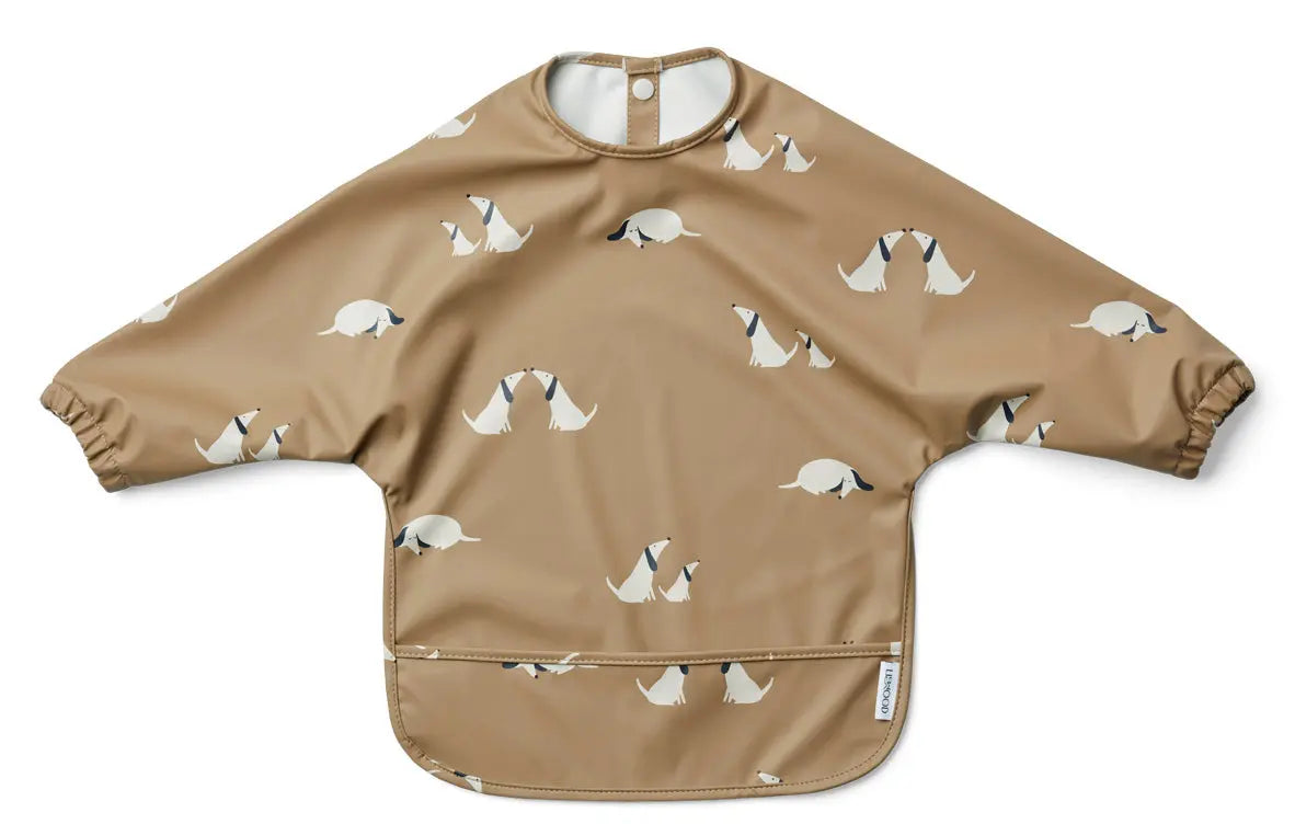 Liewood - Lätzchen "Merle cape bib" | Dog / Oat Mix - Leja Concept Store