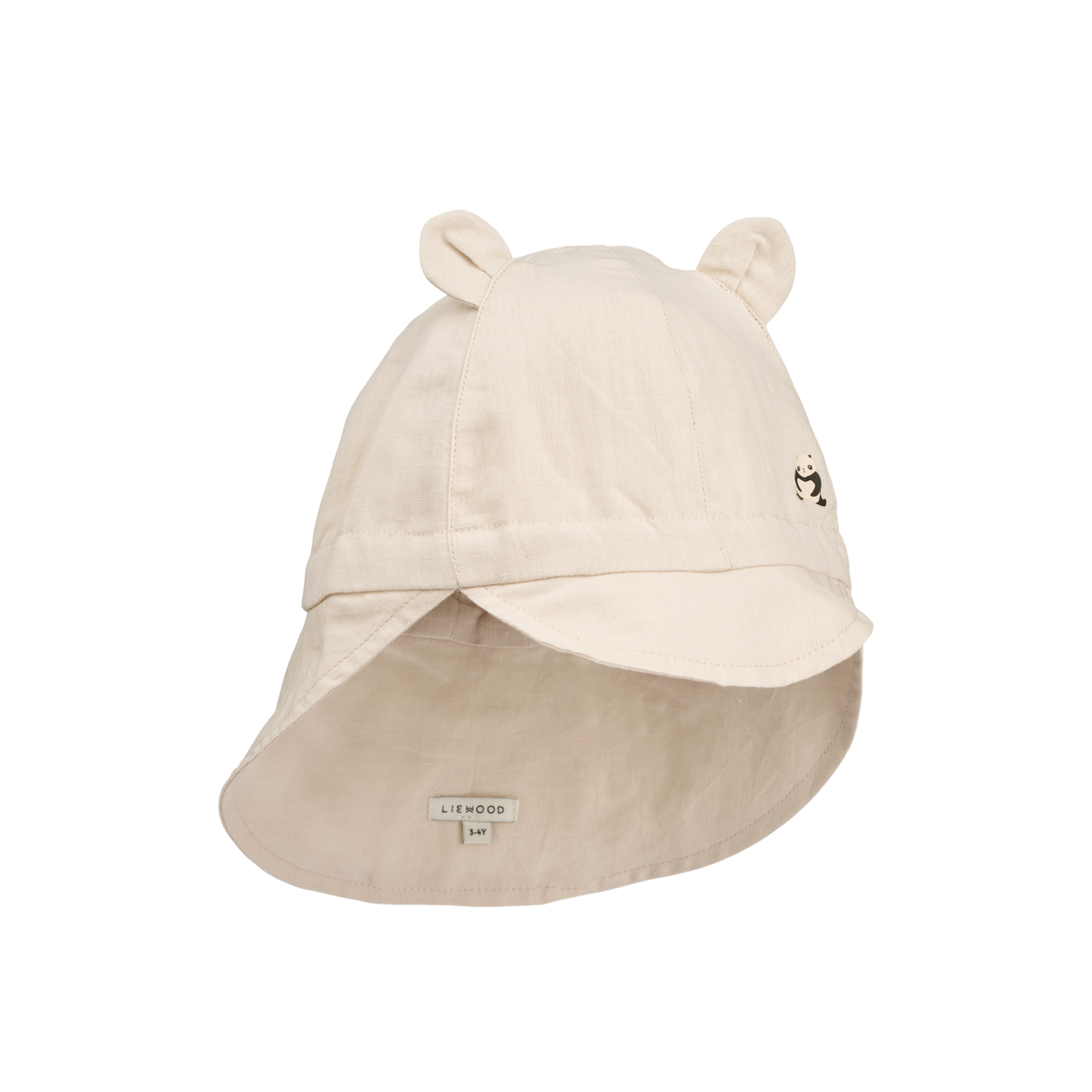 Liewood - Sonnenhut "Gorm Linen Sun Hat With Ears" | sandy / panda