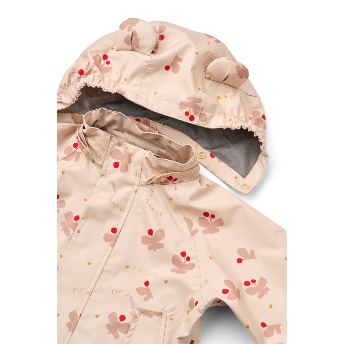 Liewood - Regenanzug "Manu Rainwear Set" | Butterfly / Apple blossom
